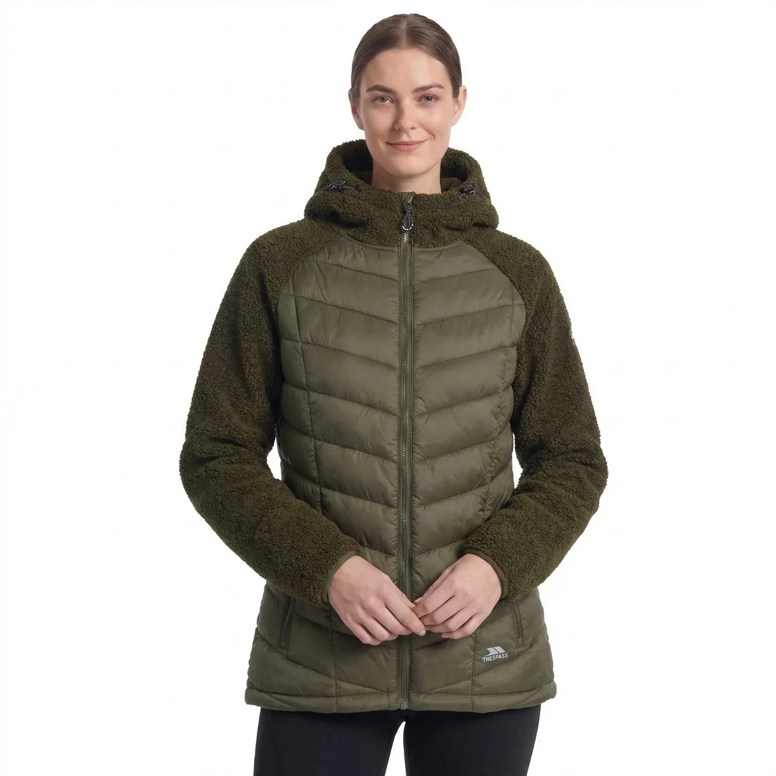 Trespass Womens Wando Hybrid Jacket Dark Vine