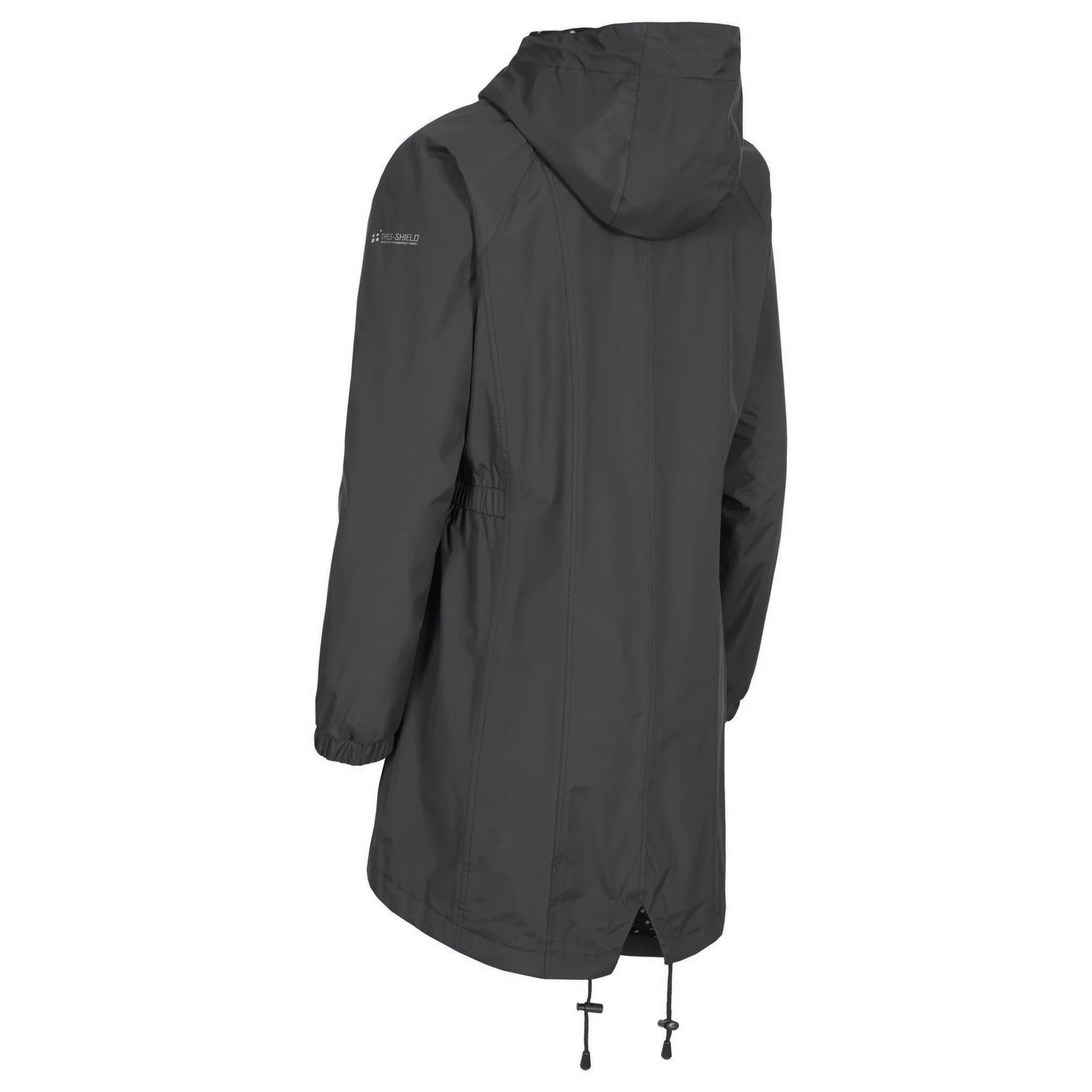 Trespass Womens Waterproof Shell Jacket Black - Image 2