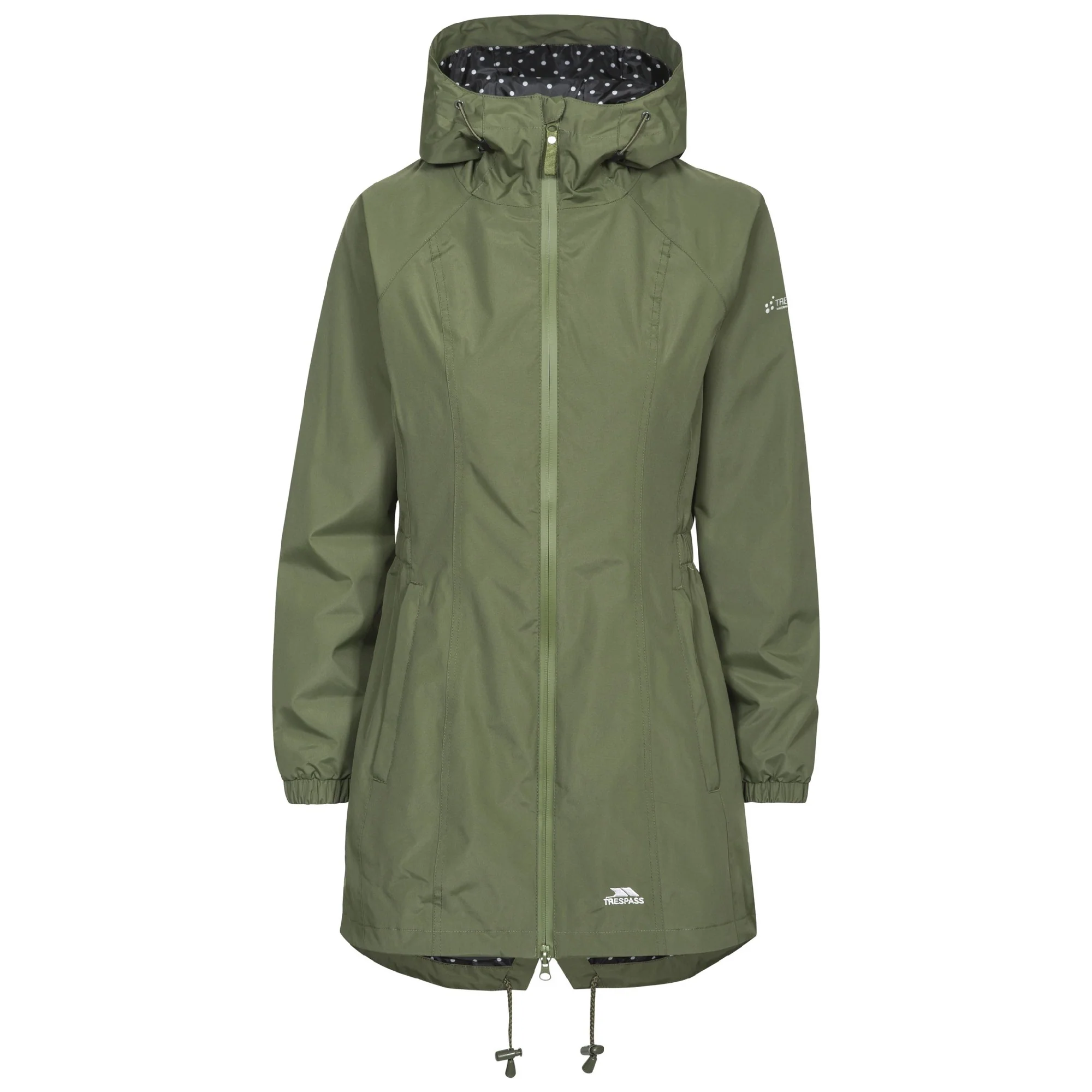 Trespass Womens Waterproof Shell Jacket Moss - Image 3
