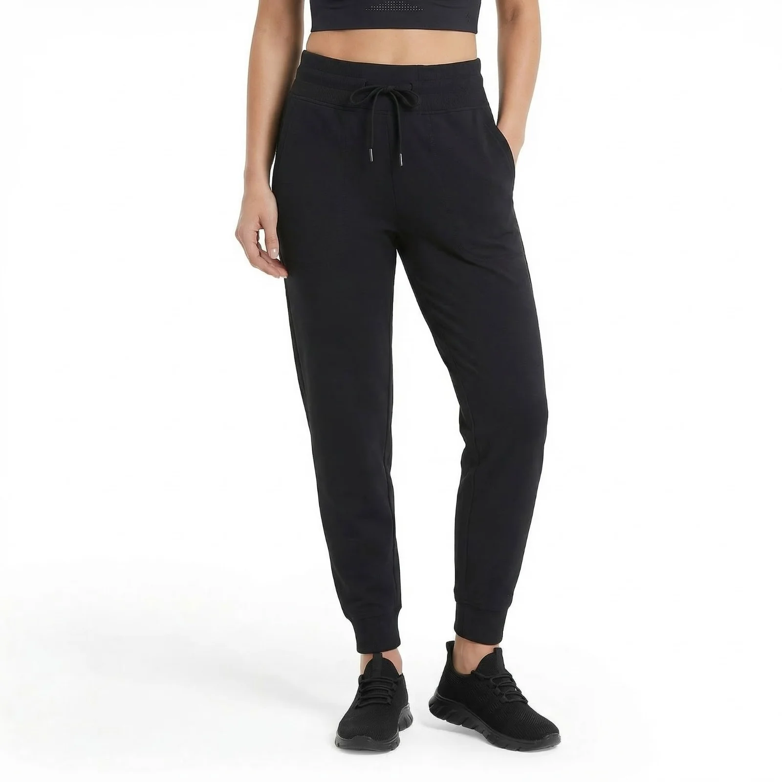 Trespass Womens Zusk Active Jogging Bottoms Black