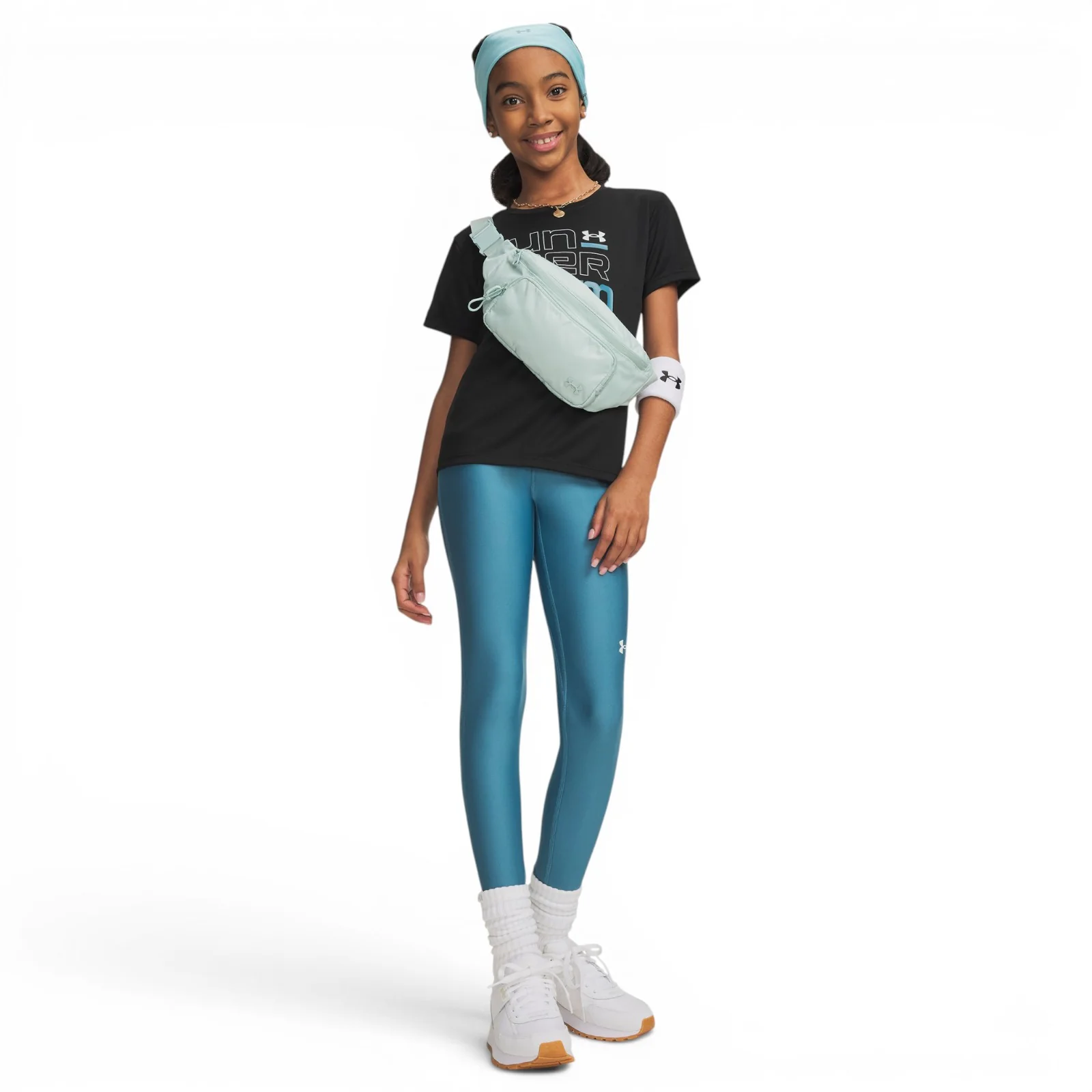 Under Armour HeatGear Girls Lightweight Leggings - Image 3