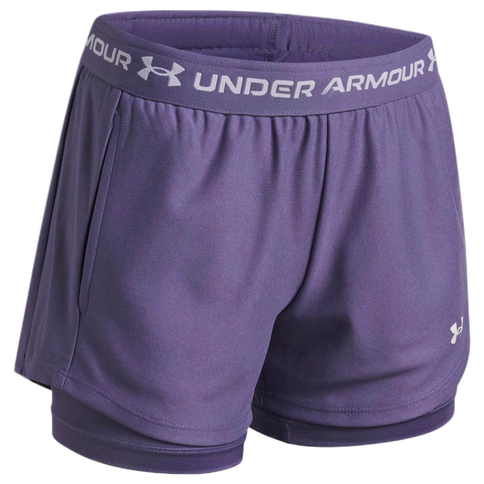 Under Armour Tech Play Up 2 in 1 Girls Shorts - Image 4