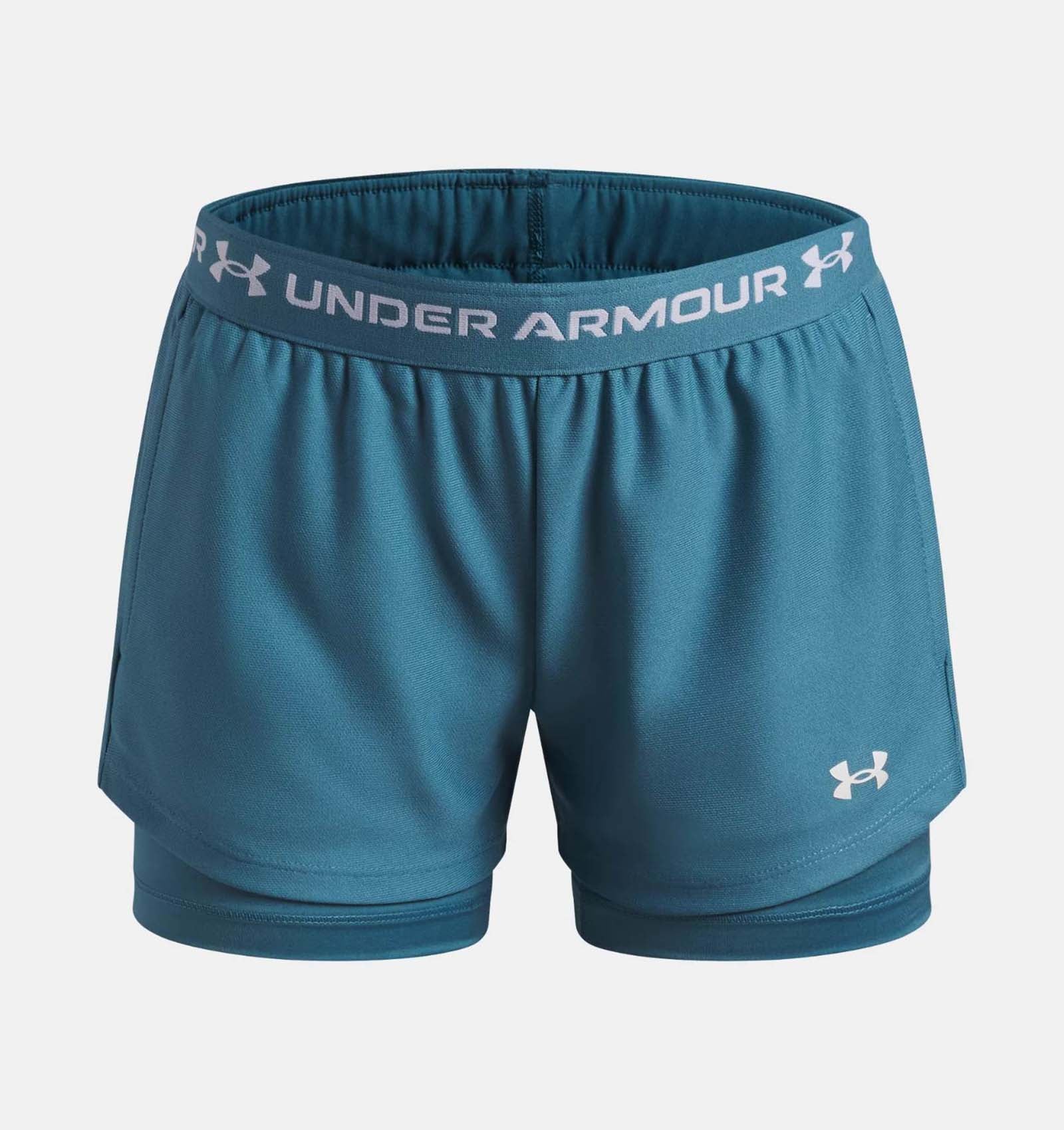 Under Armour Tech Play Up Girls 2-in-1 Training Shorts - Image 3