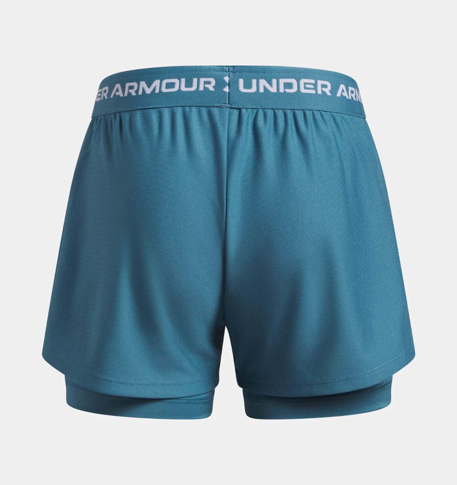 Under Armour Tech Play Up Girls 2-in-1 Training Shorts - Image 4