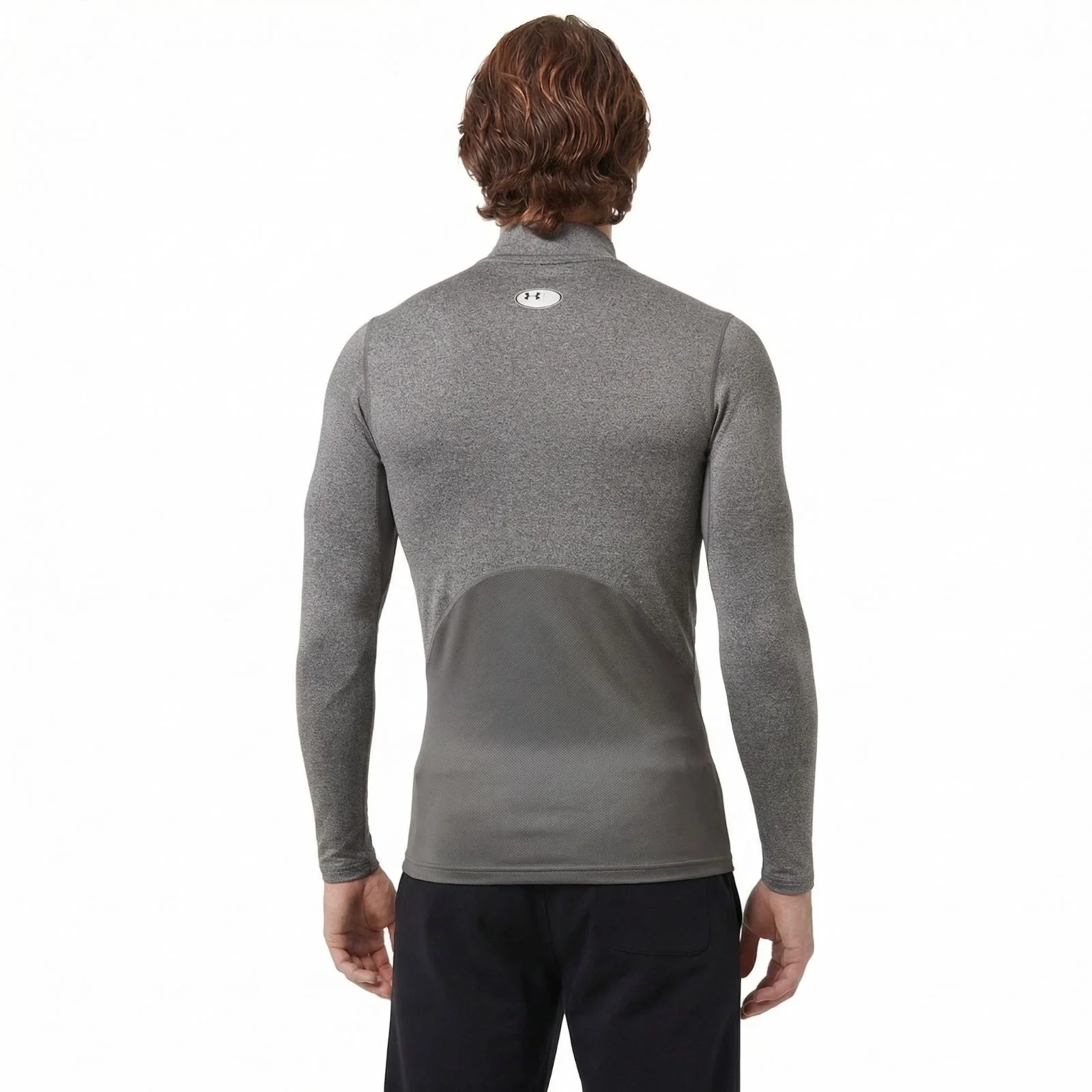 Under Armour Mens ColdGear® Armour Compression Mock Grey - Image 2