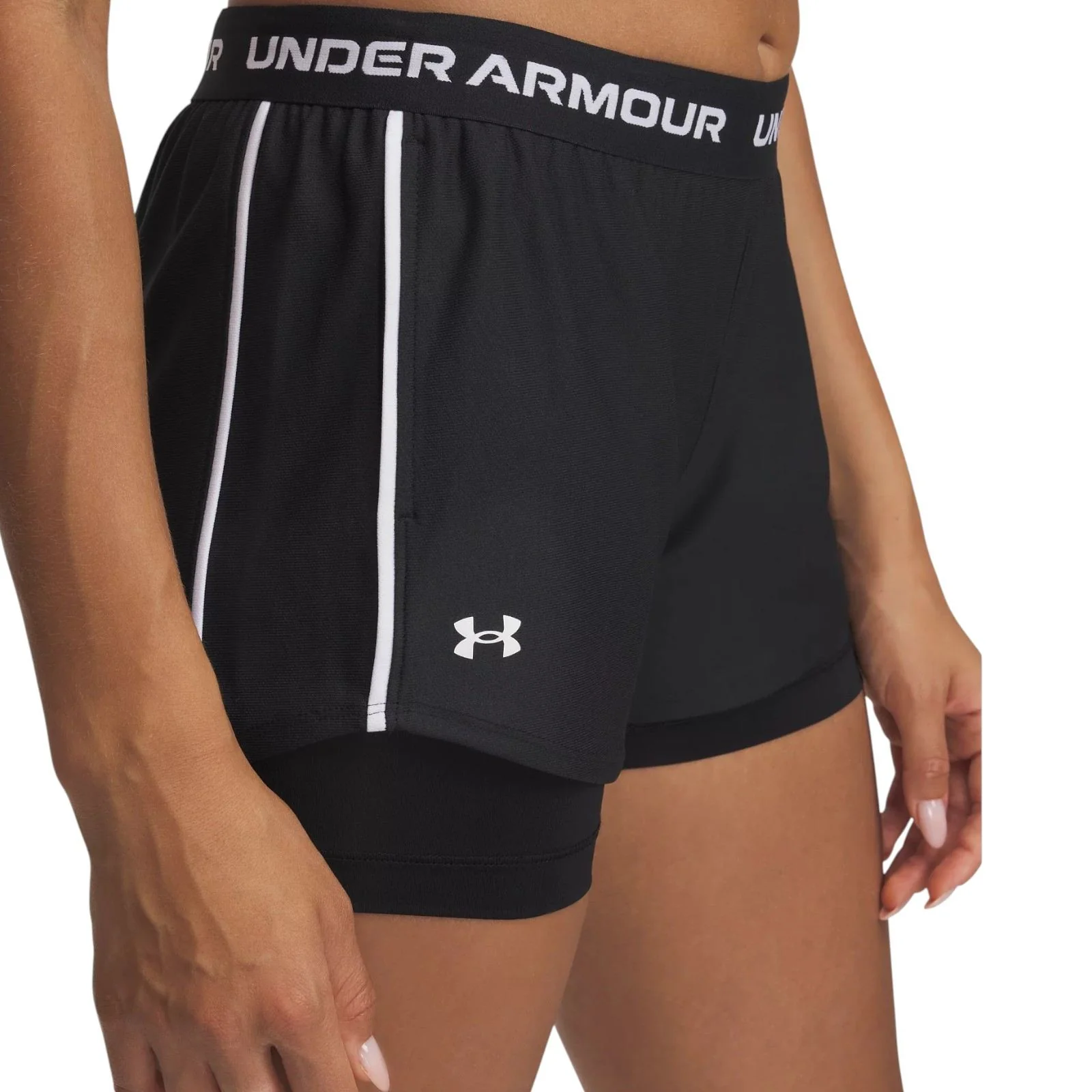 Under Armour Tech™ Play Up Lightweight Womens 2 in 1 Shorts - Image 3