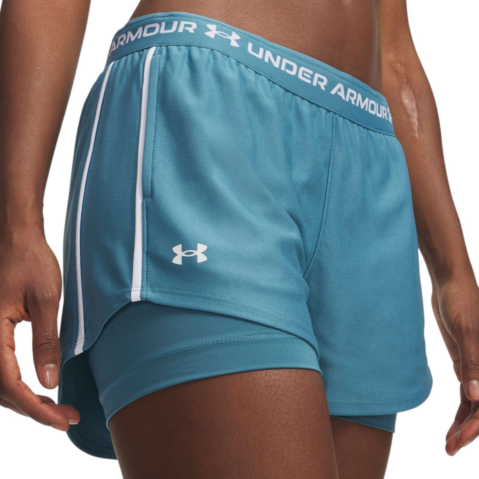 Under Armour Tech Play Up Womens 2in1 Training Shorts - Image 3