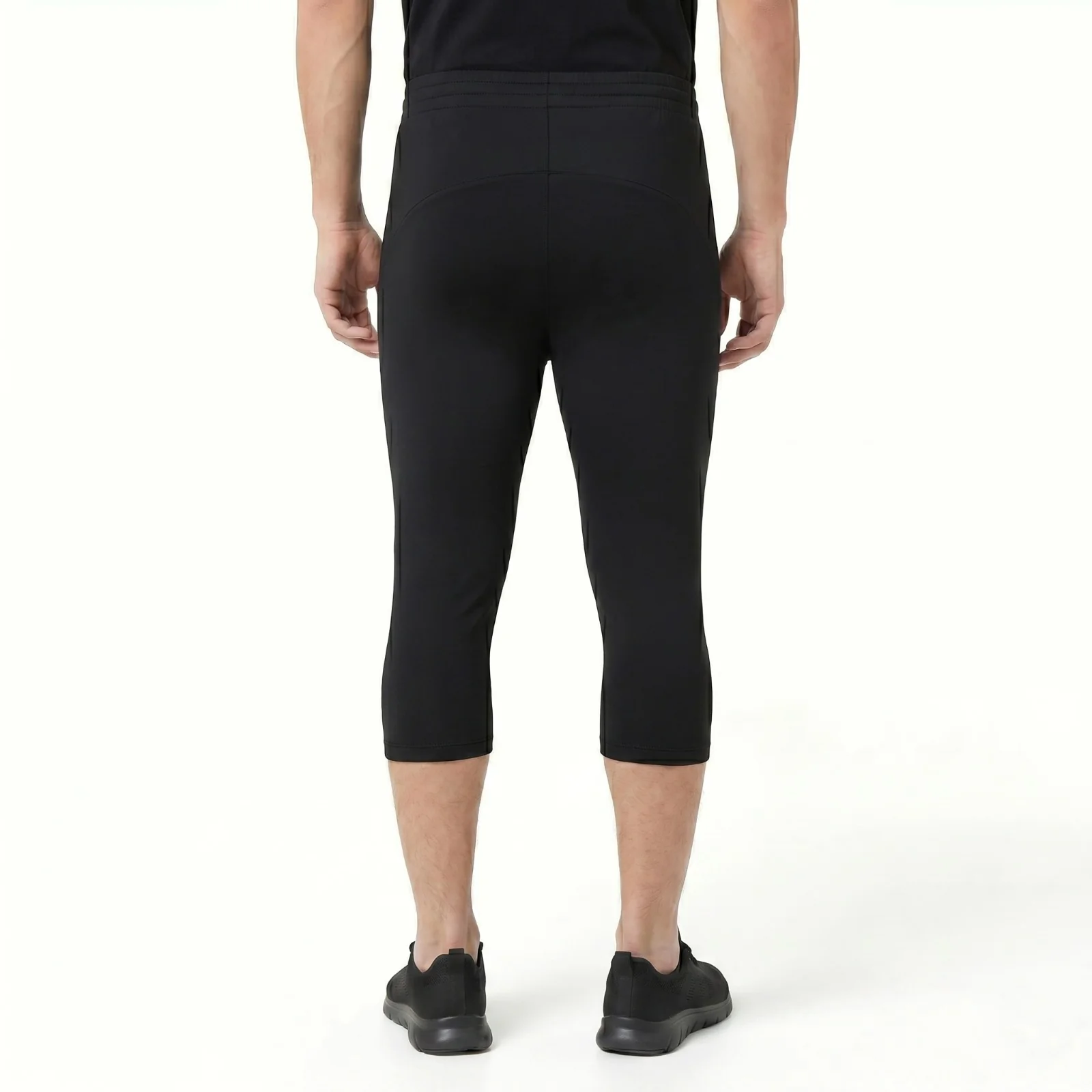 Umbro Mens 3/4 Length Logo Jogger Training Pants - Black - Image 2