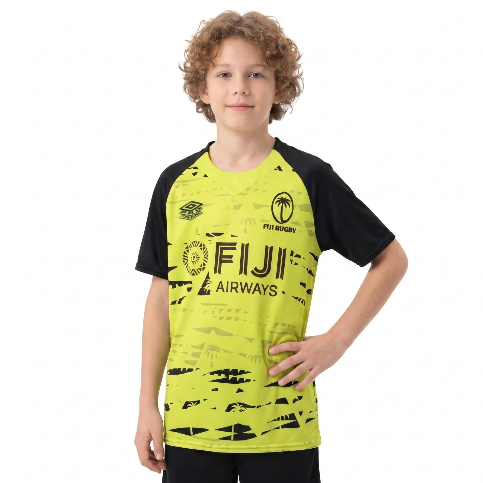 Umbro Fiji 7s Rugby 2026 Short Sleeve Kids Training Tee