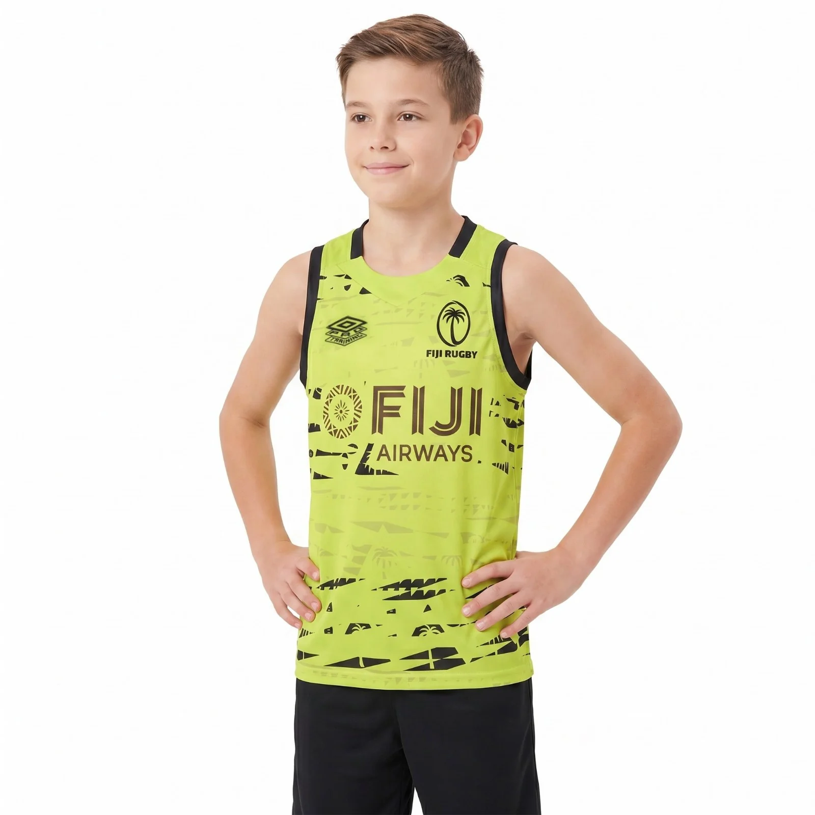 Umbro Fiji 7s Rugby 2026 Kids Sleeveless Training Singlet