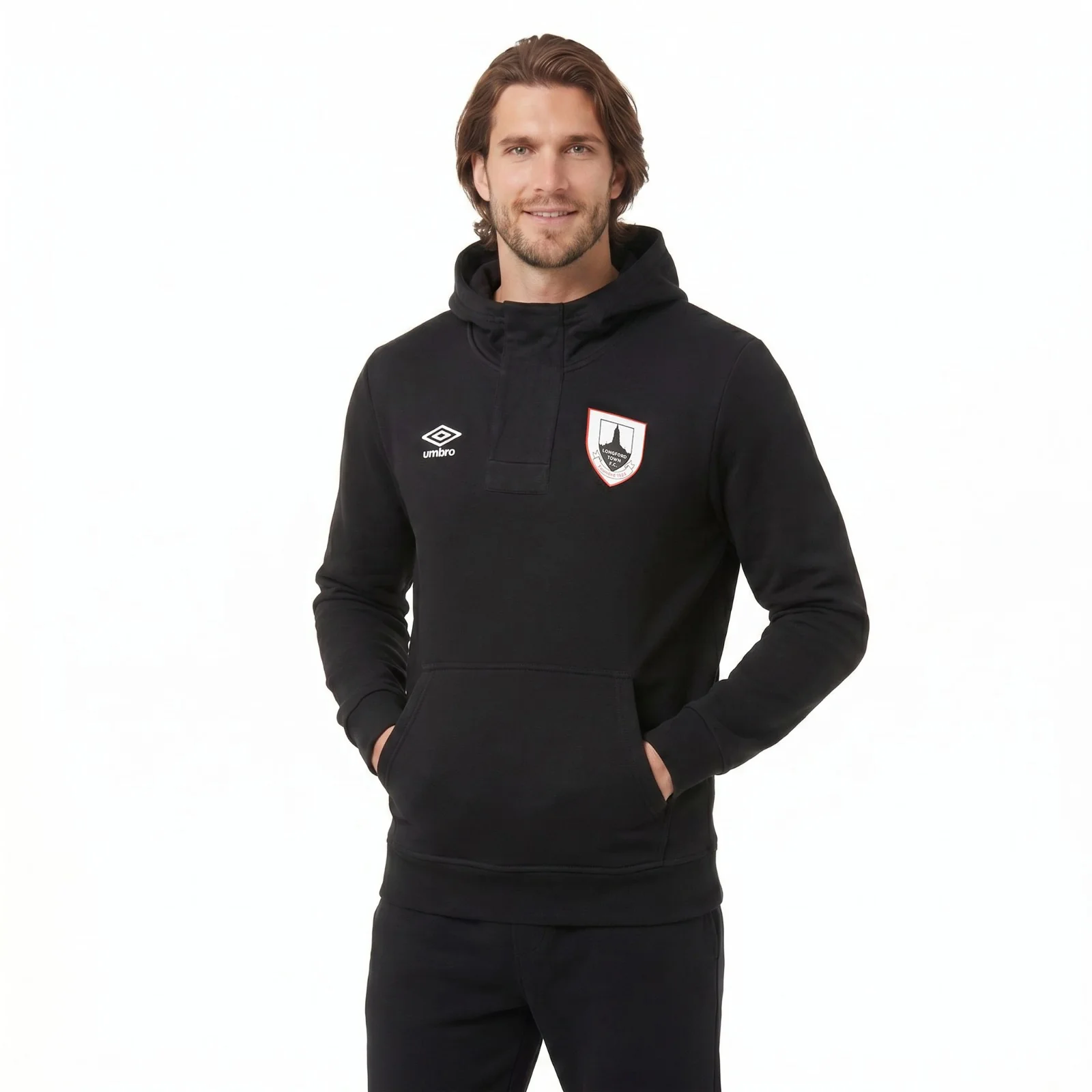 Umbro Longford Town Football 2026 Adults Overhead Hoodie