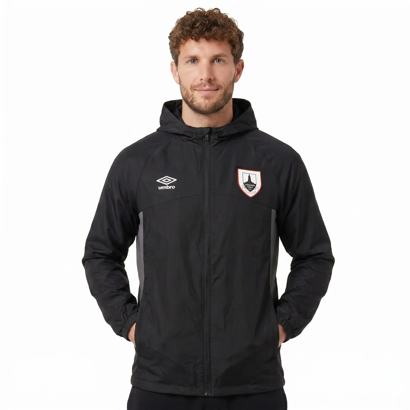 Umbro Longford Town Football 2026 Adults Shower Jacket