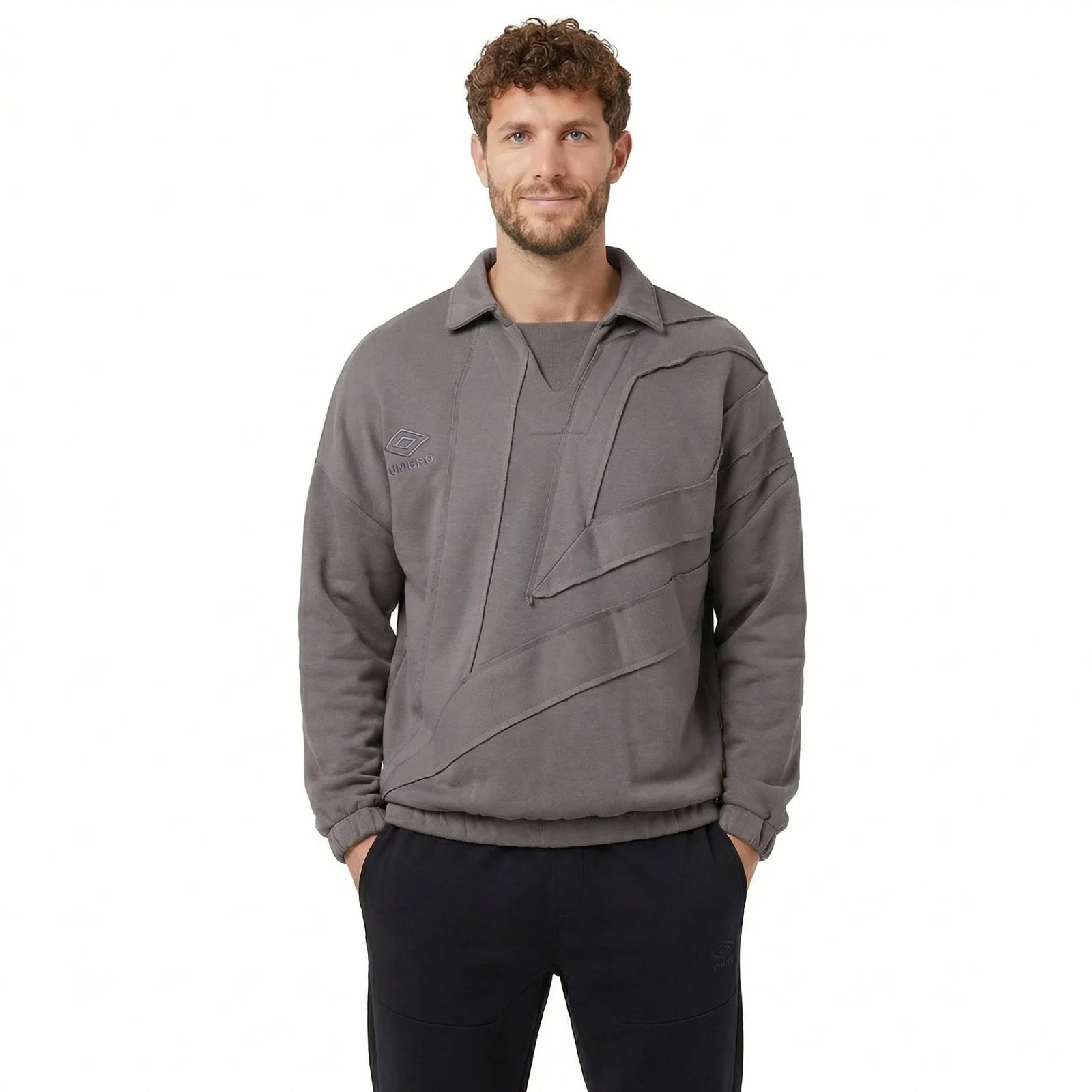 Umbro Sports Culture Football Diamond Drill Mens Sweatshirt