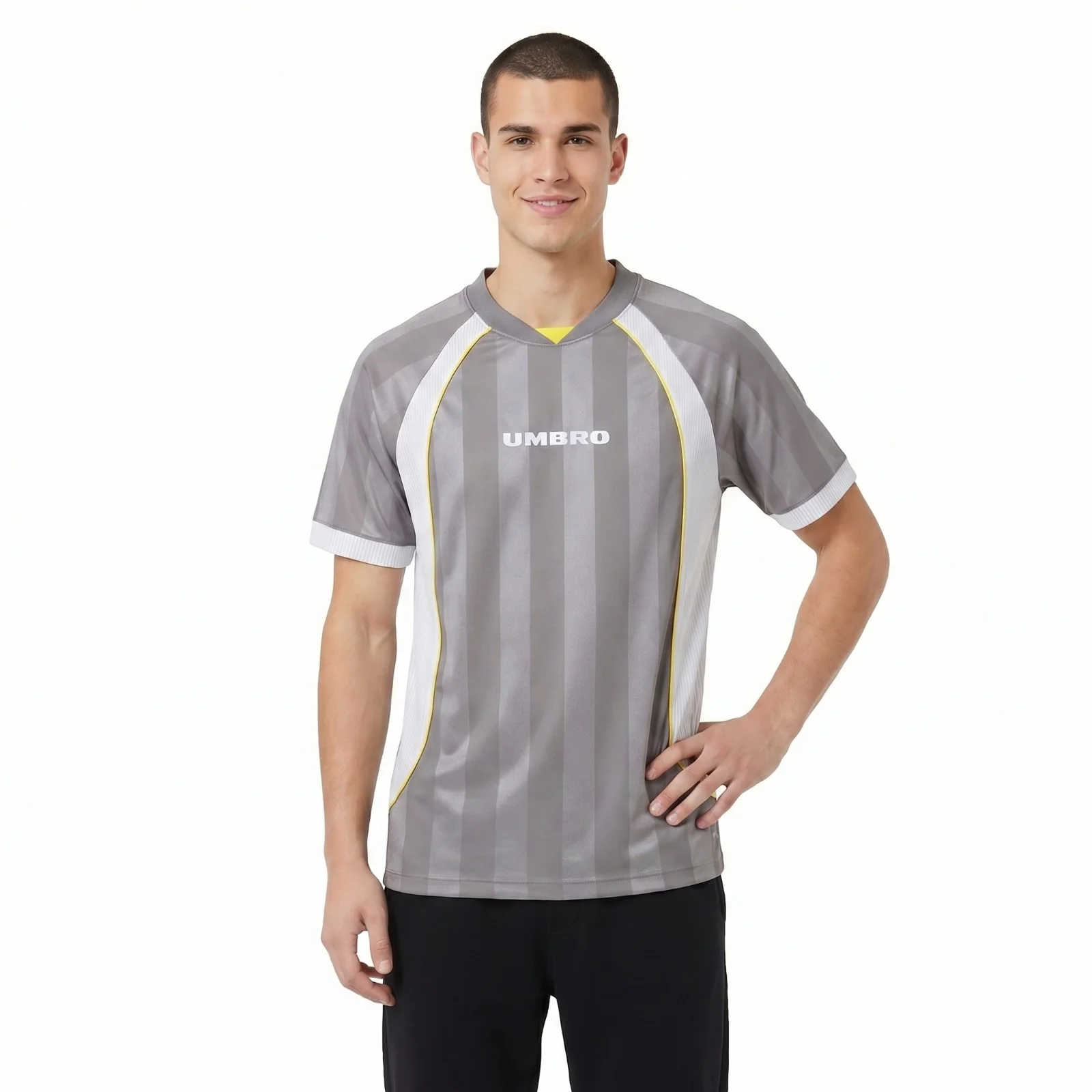 Umbro Panelled Mens Raglan Short Sleeve Football T-Shirt