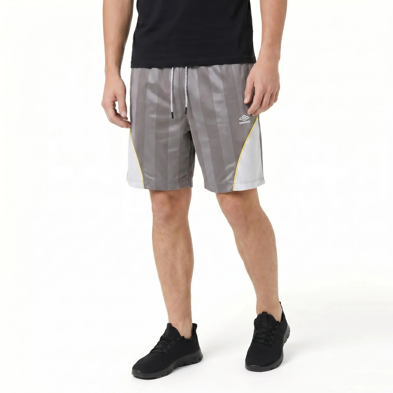 Umbro Football Relaxed-Fit Panelled Mens Shorts - Grey