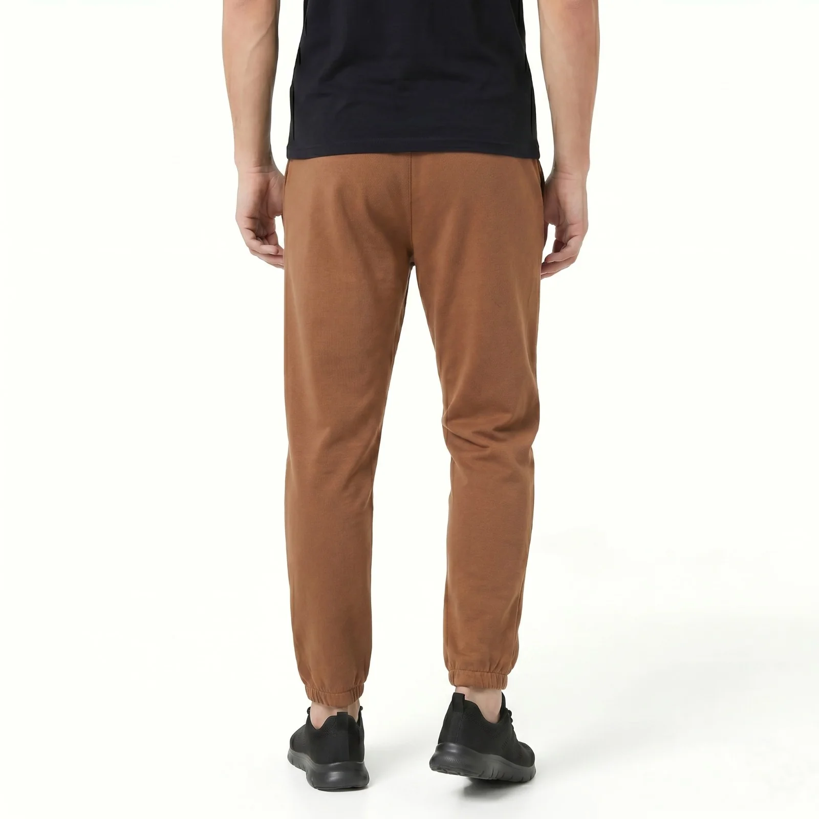 Umbro Relaxed Mens Football Fleece Jogger Pants - Brown - Image 2