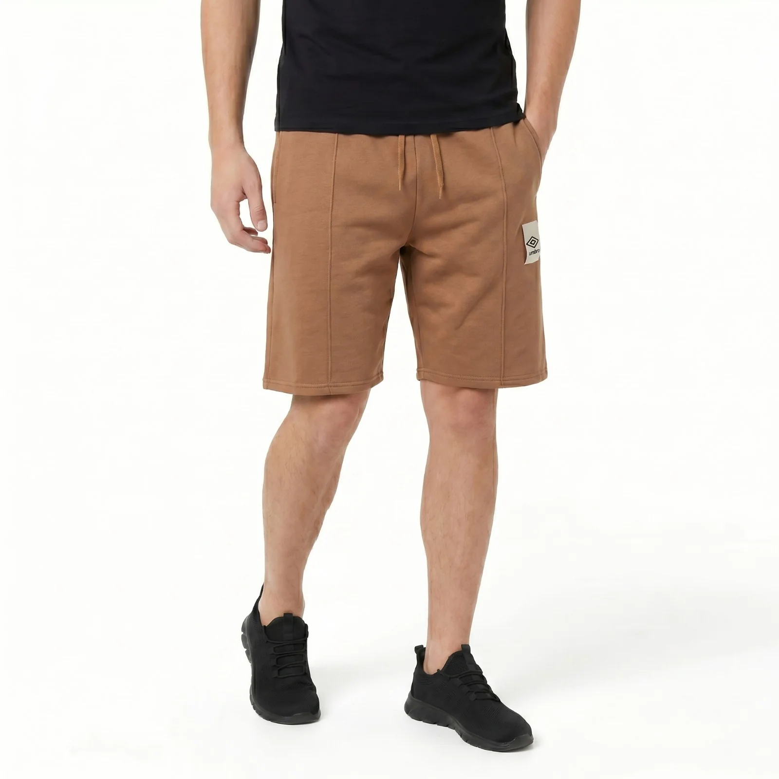 Umbro Relaxed Mens Football Training Shorts - Brown