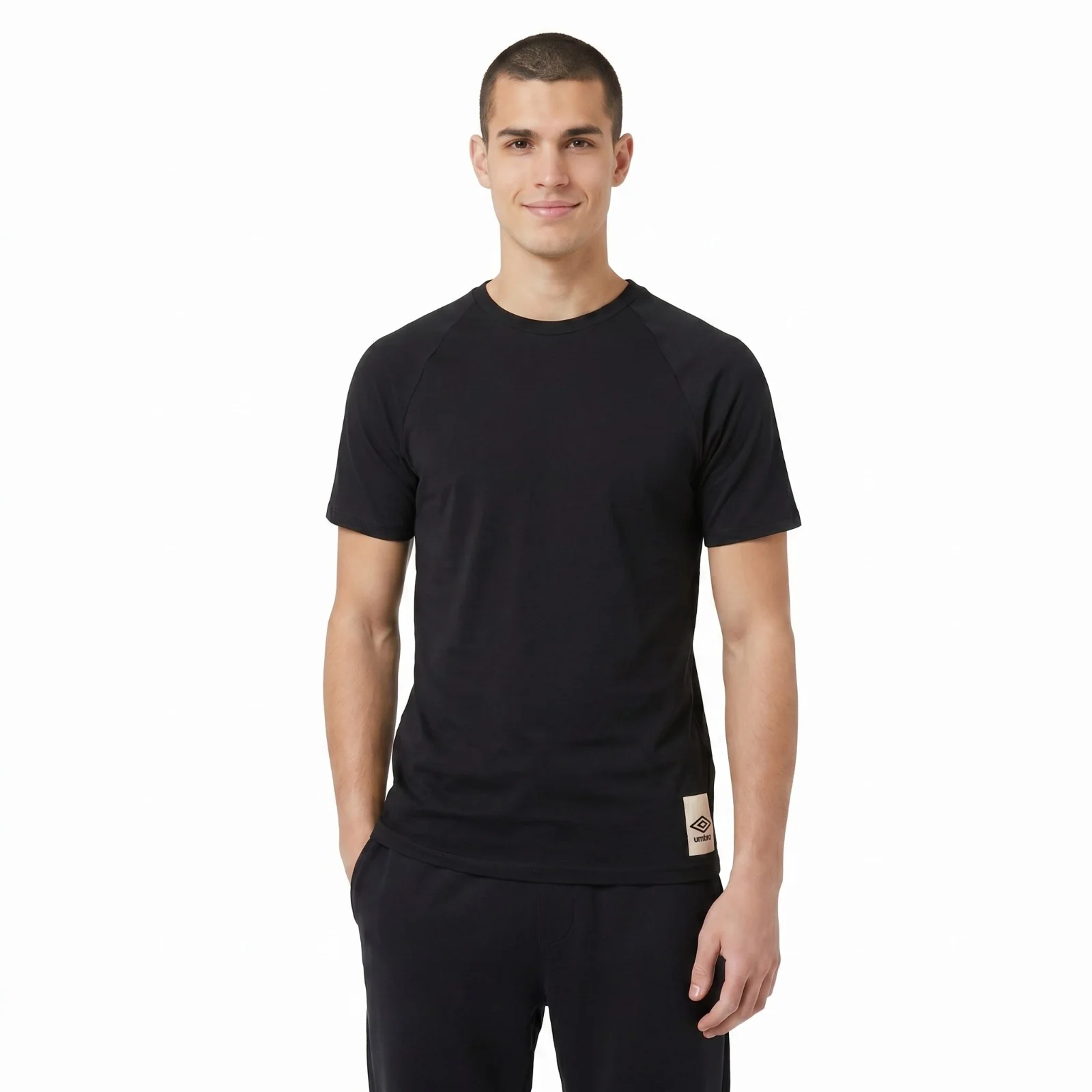 Umbro Relaxed Mens Short Sleeve Training T-Shirt - Black