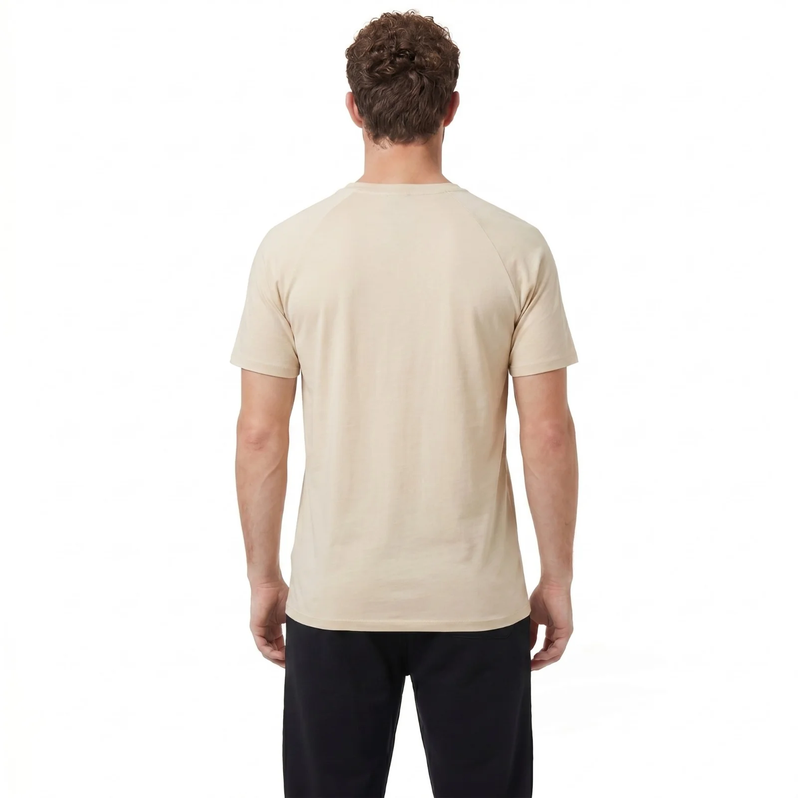 Umbro Relaxed Mens Short Sleeve Training T-Shirt - Cream - Image 2
