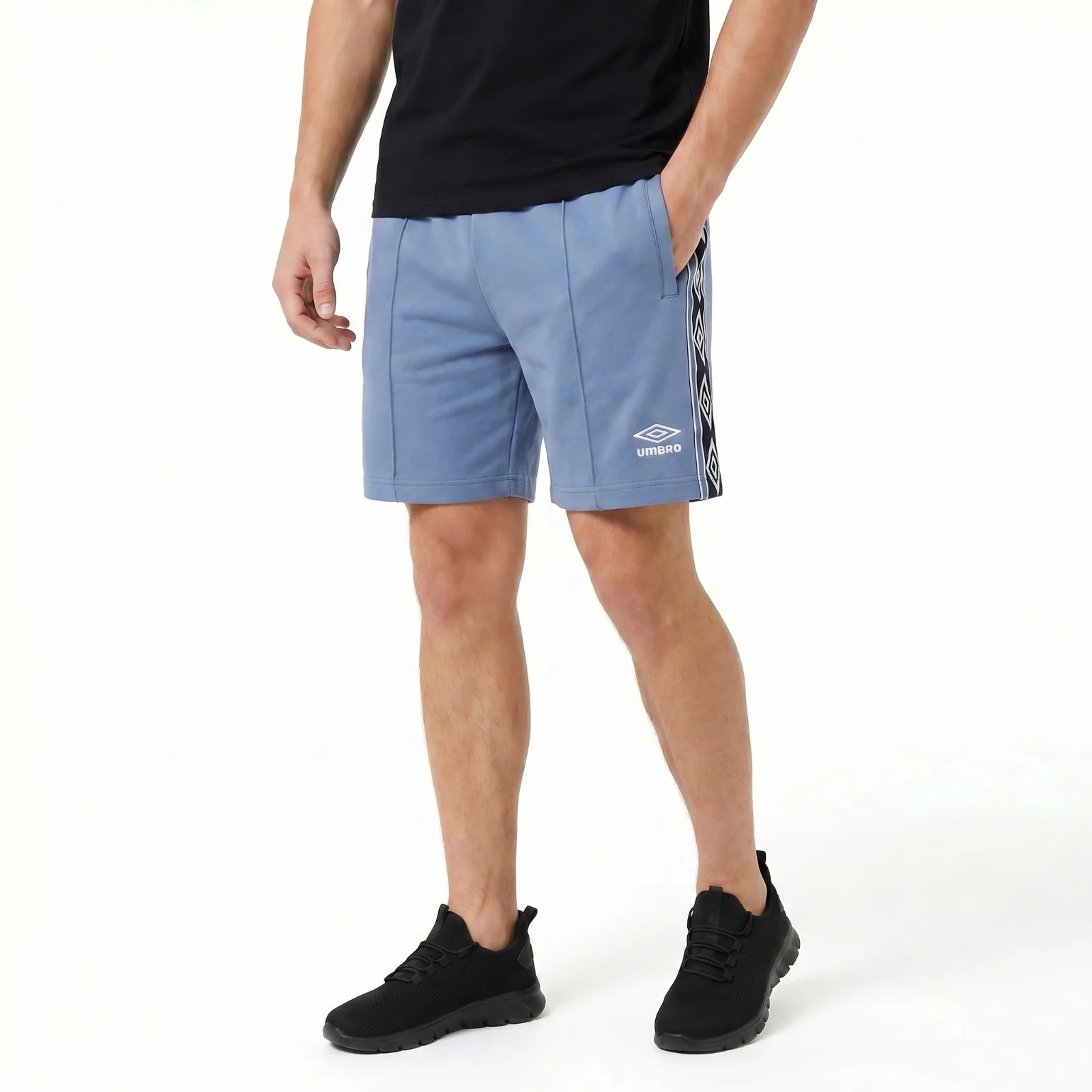Umbro Football Taped Mens Training Track Shorts - Blue