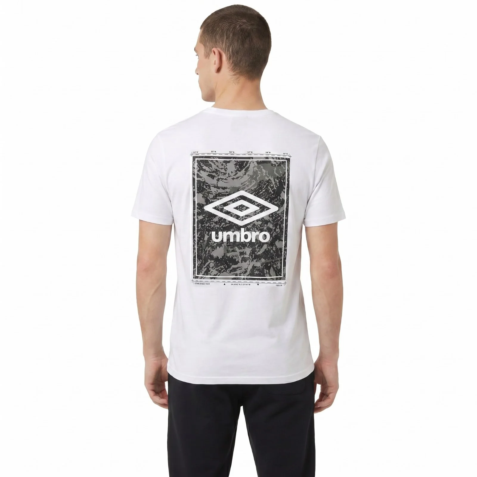 Umbro Mens Camo Graphic Short Sleeve Training T-Shirt - Image 2