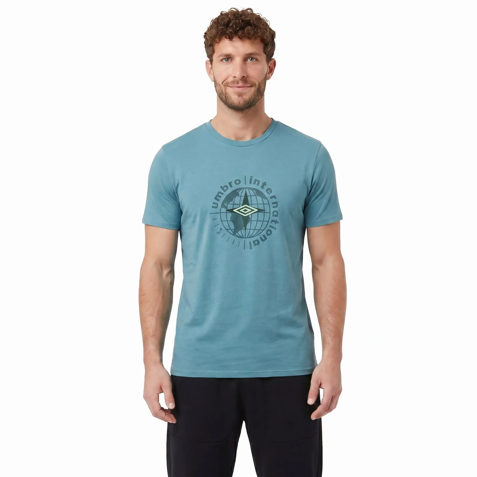 Umbro Globe Mens Short Sleeved Graphic Training T-Shirt - Image 2