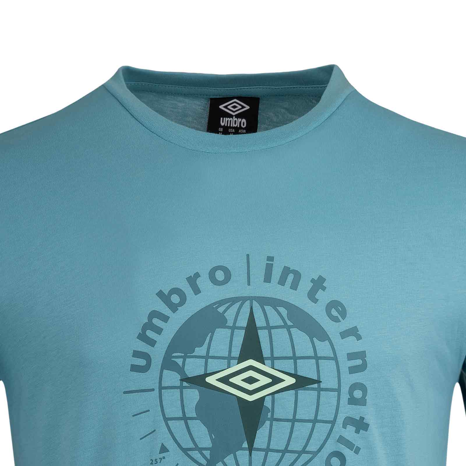 Umbro Globe Mens Short Sleeved Graphic Training T-Shirt - Image 5