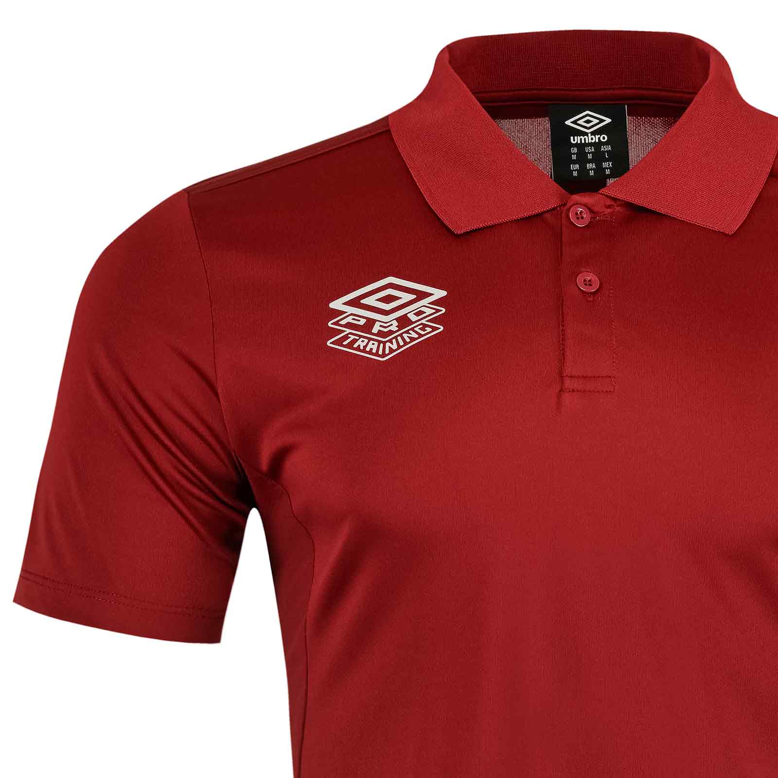 Umbro Pro Training Active Mens Short Sleeve Polo Shirt - Image 6