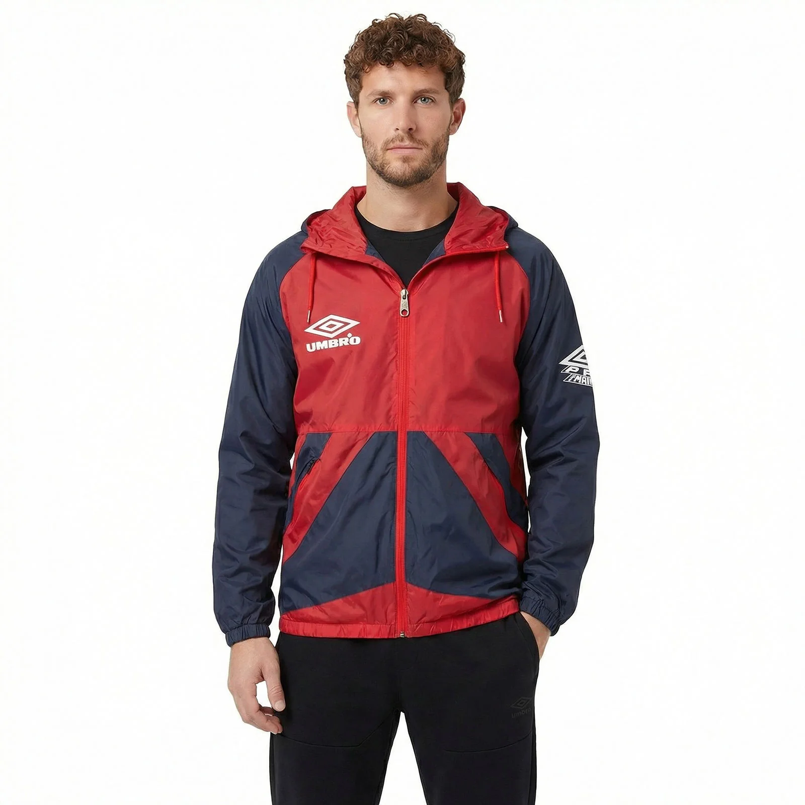 Umbro Pro Training Potenza Mens Full-Zip Hood Jacket