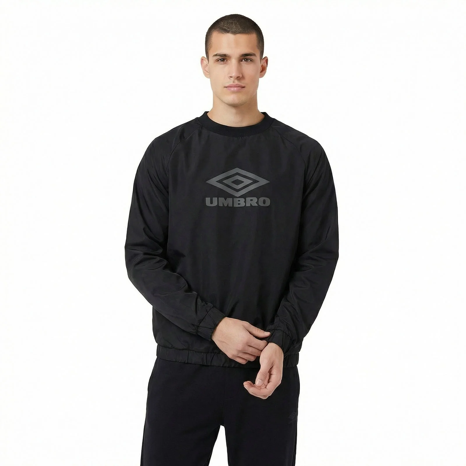 Umbro Relaxed Boxy-Fit Mens Reversible Logo Crew Top