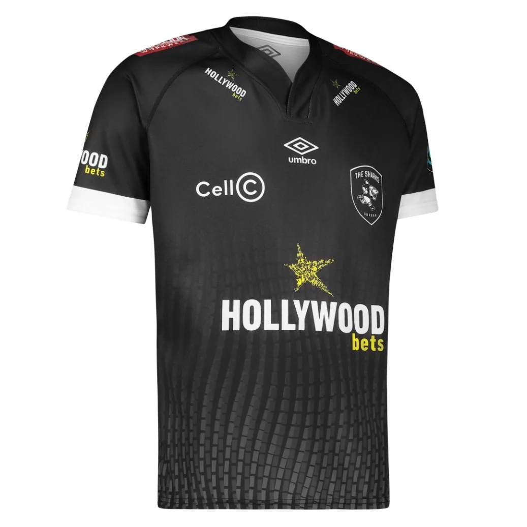 Umbro Sharks Rugby 2024 Adults Short Sleeve Home Jersey - Image 3