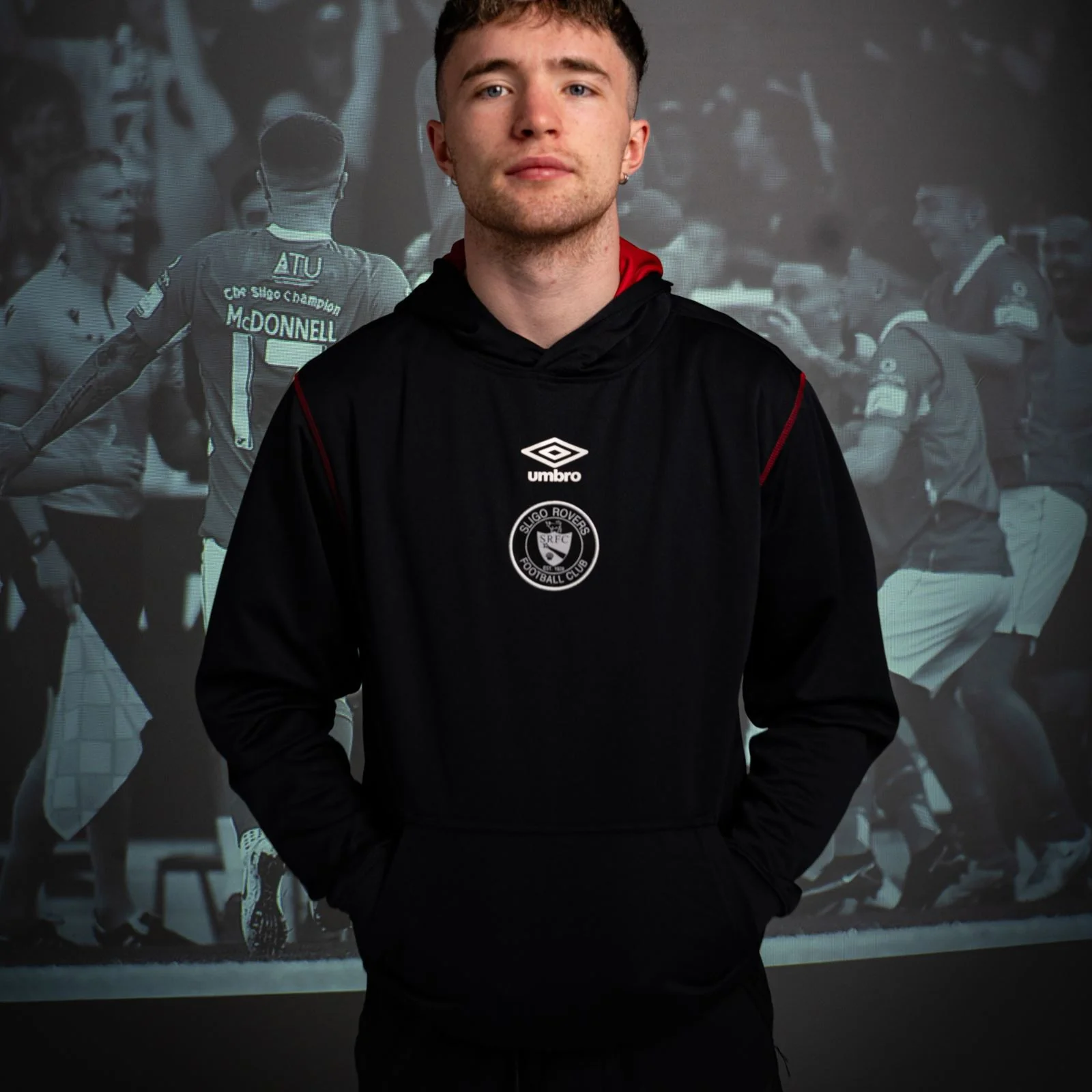Umbro Sligo Rovers Football 2025 Mens Hoodie - Image 3