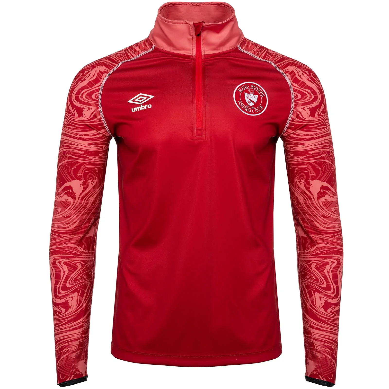 Umbro Sligo Rovers Football 2025 Mens Half-Zip Warm Up Top