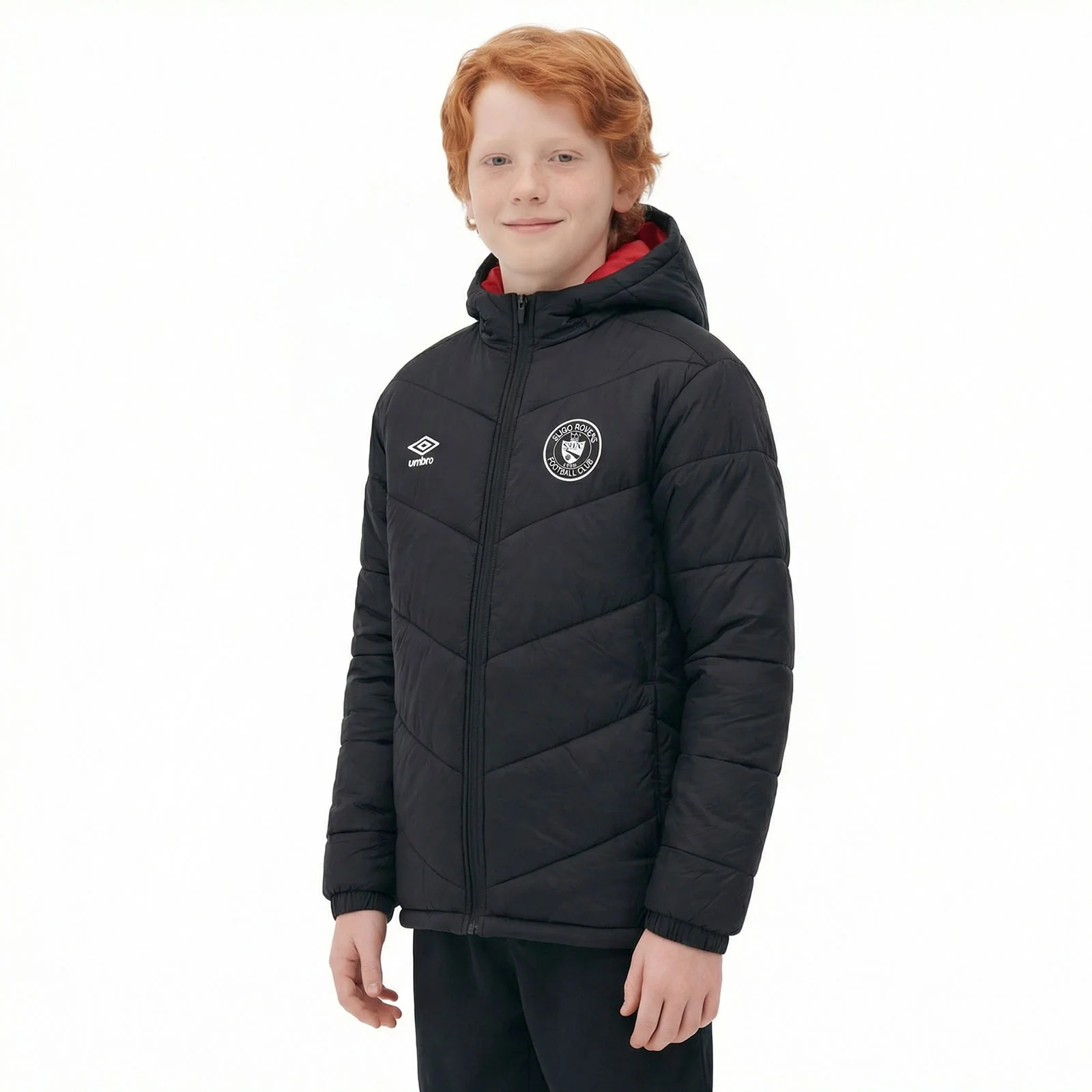 Umbro Sligo Rovers Football 2026 Kids Full-Zip Padded Jacket