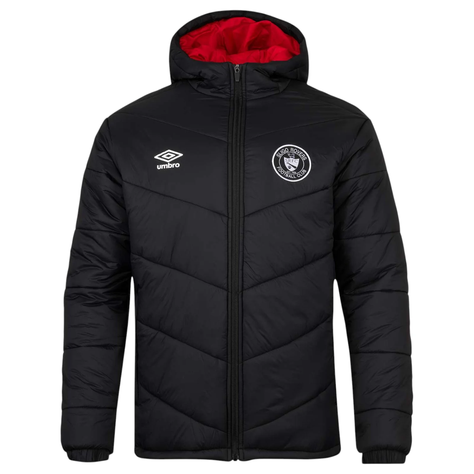 Umbro Sligo Rovers Football 2026 Mens Full-Zip Padded Jacket - Image 3