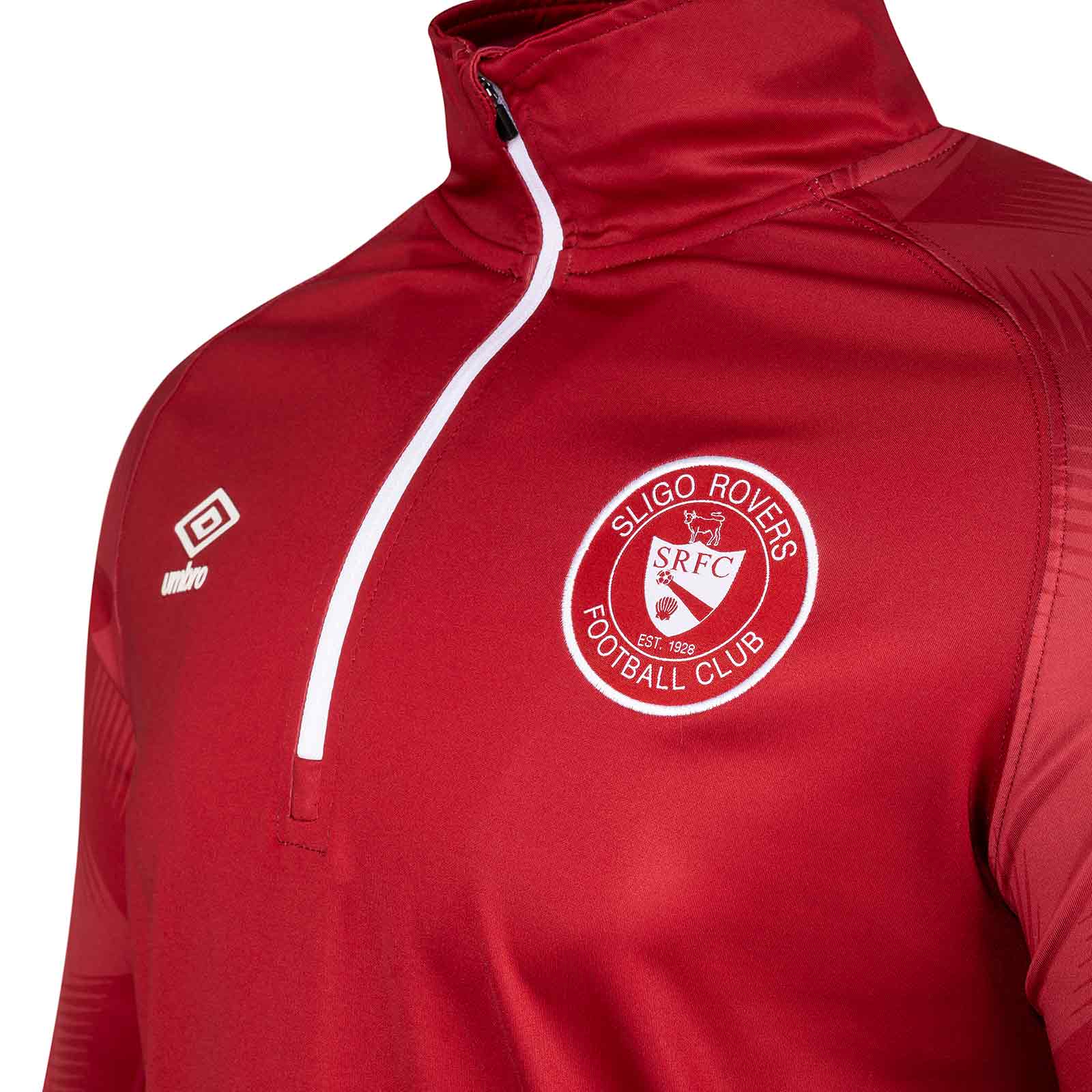 Umbro Sligo Rovers Football 2026 Adults Warm Up Half-Zip Top - Image 4