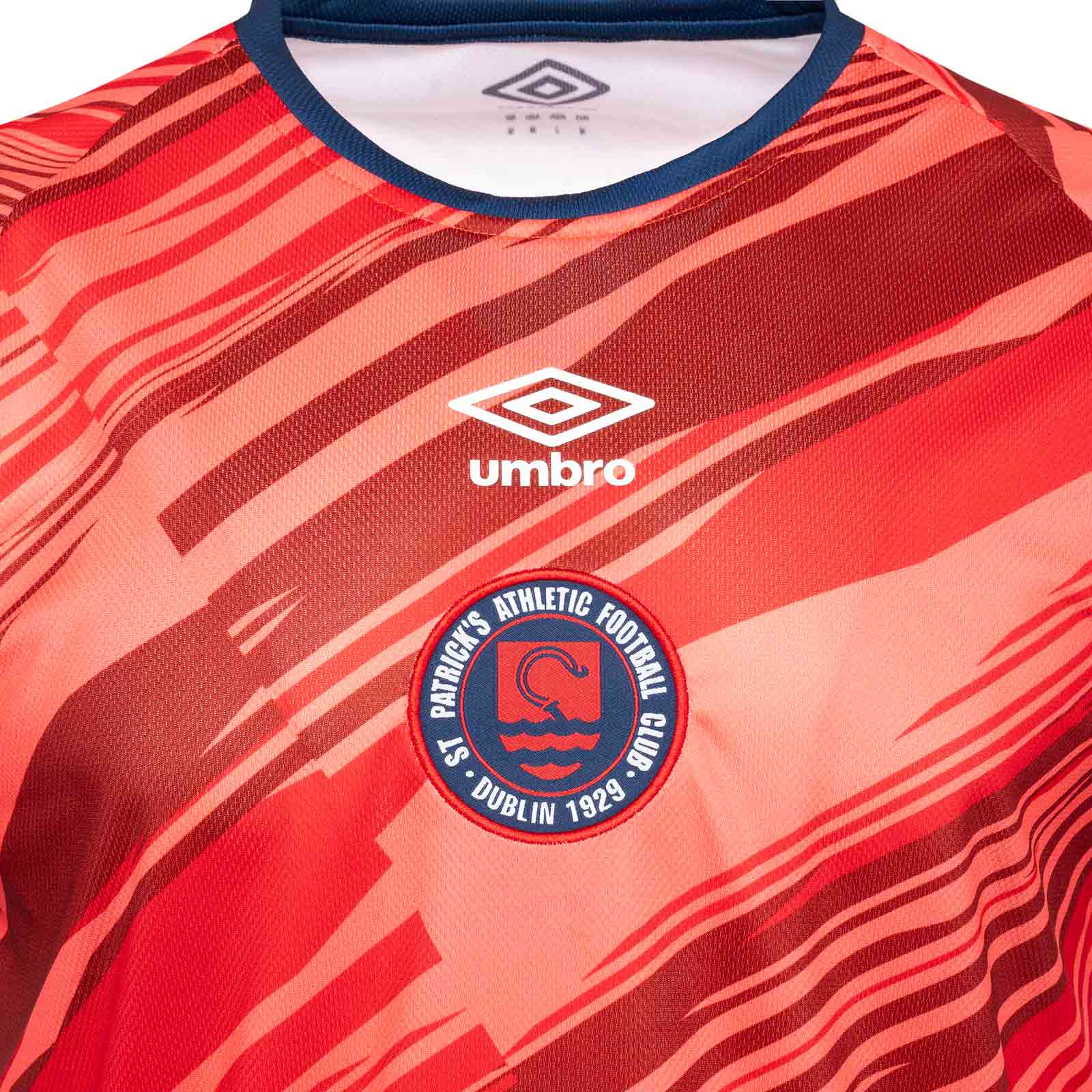 Umbro St Patricks Athletic Football Club Euro 2025 Mens Warm Up Jersey - Image 3