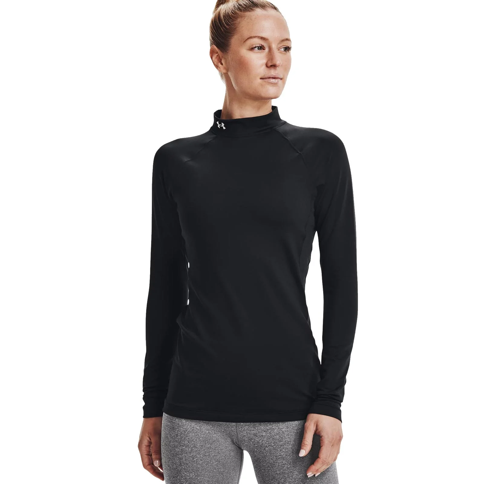 Under Armour ColdGear Authentics Mockneck Womens Top