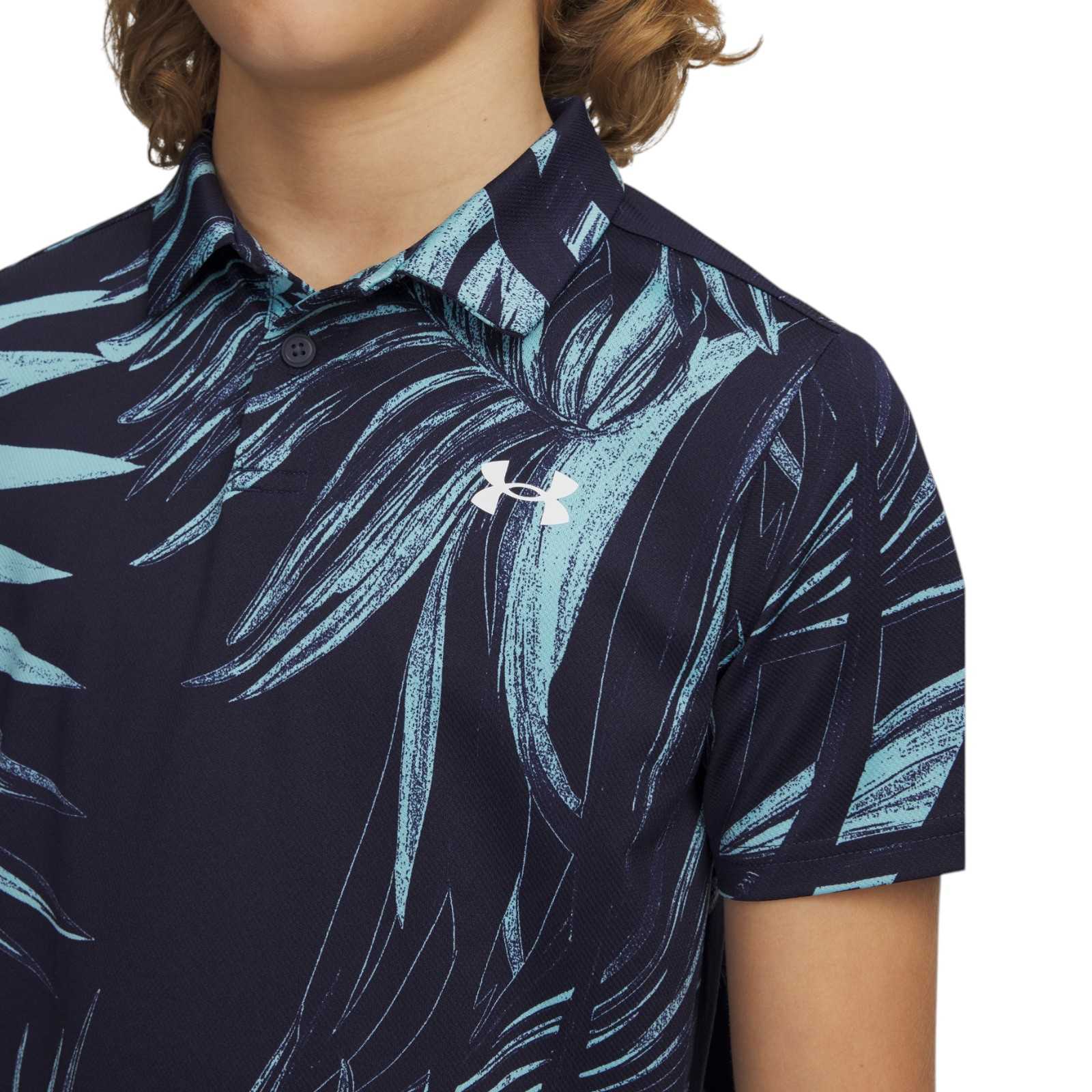 Under Armour Golf Matchplay Printed Kids Polo Shirt - Image 3