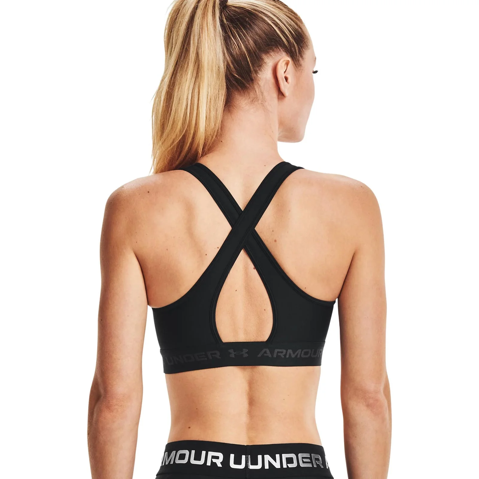 Under Armour Womens ArmourĀ® Mid Crossback Sports Bra - Image 2