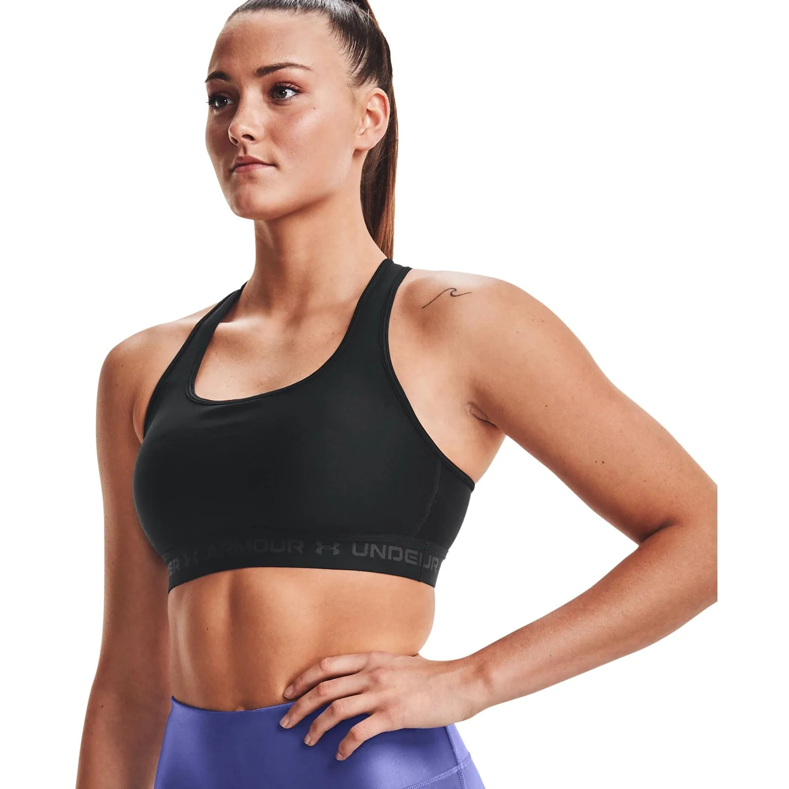 Under Armour Womens ArmourĀ® Mid Crossback Sports Bra - Image 3