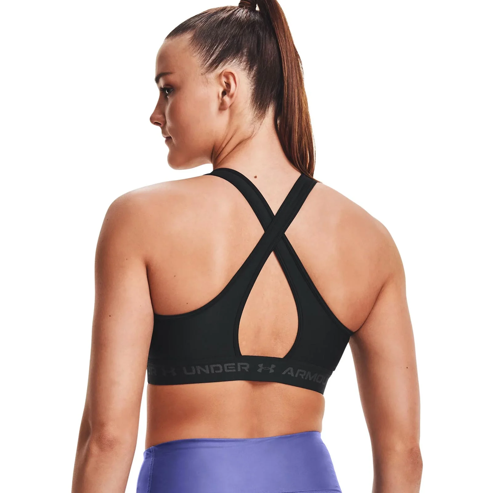 Under Armour Womens ArmourĀ® Mid Crossback Sports Bra - Image 4