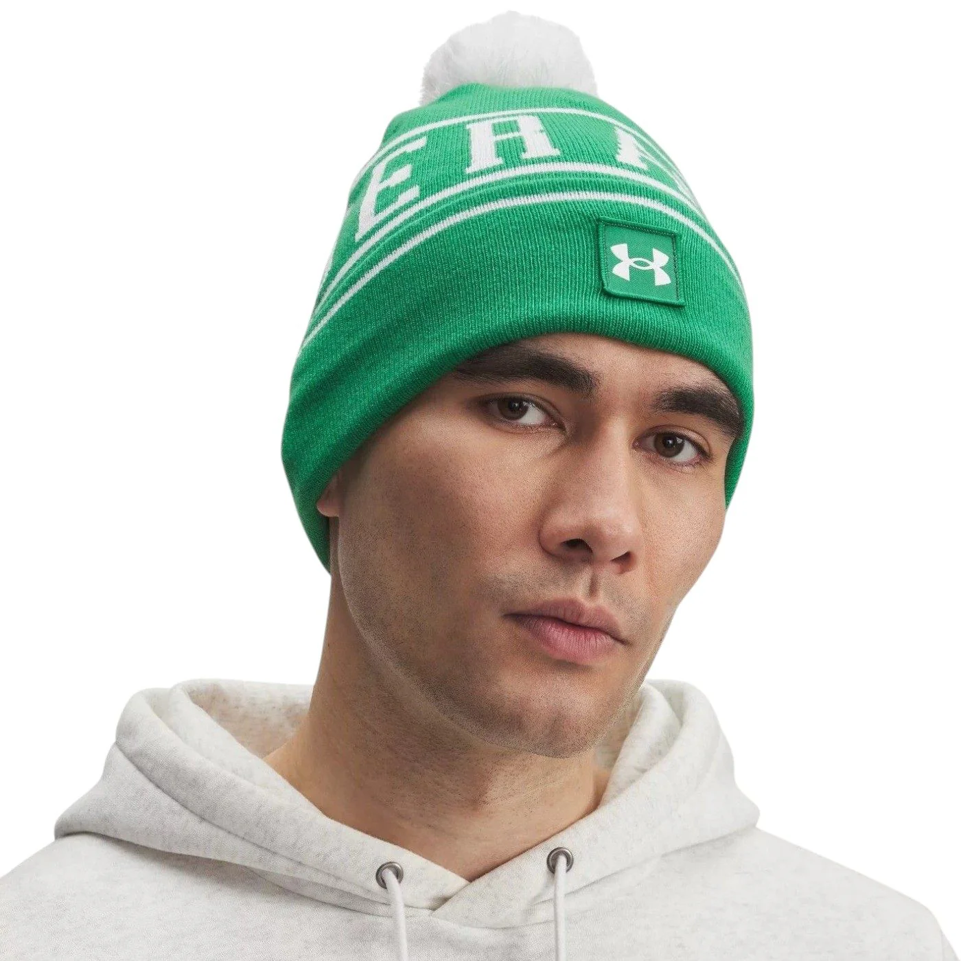 Under Armour Halftime Adults Light knit Pom Beanie Hat - Image 2
