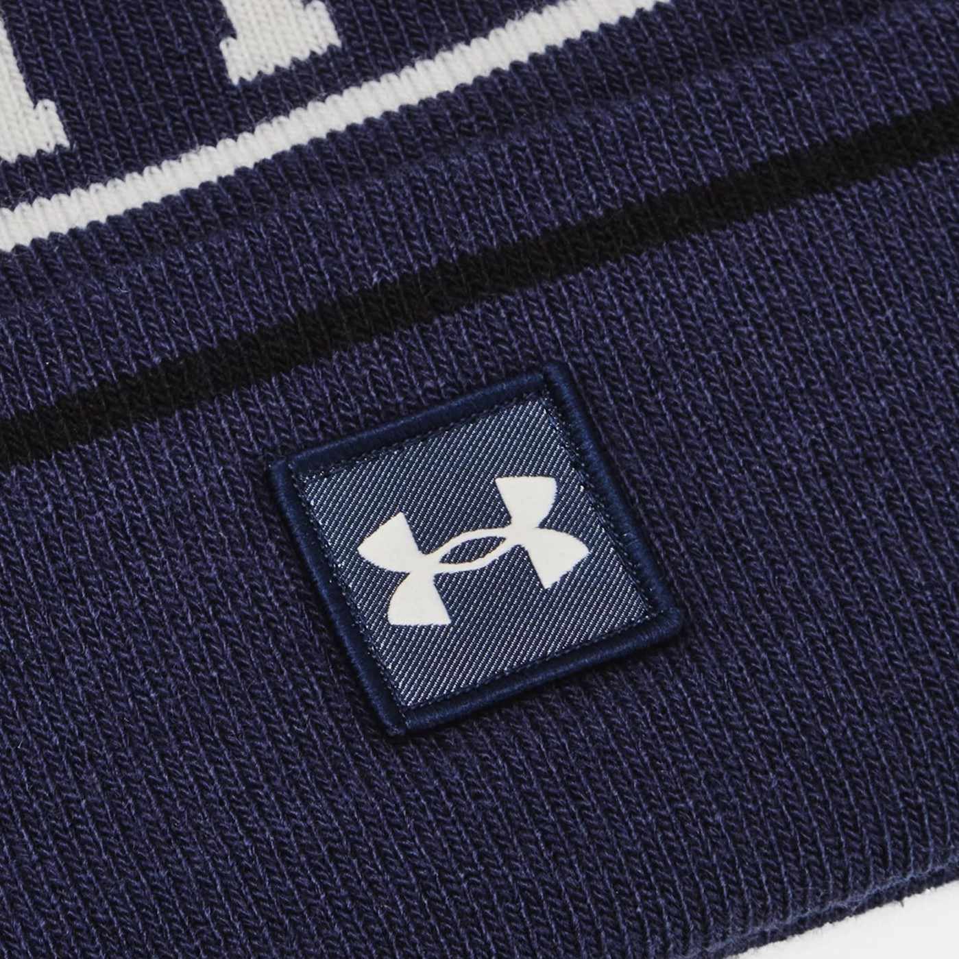 Under Armour Halftime Adults Light knit Pom Beanie Hat - Image 3