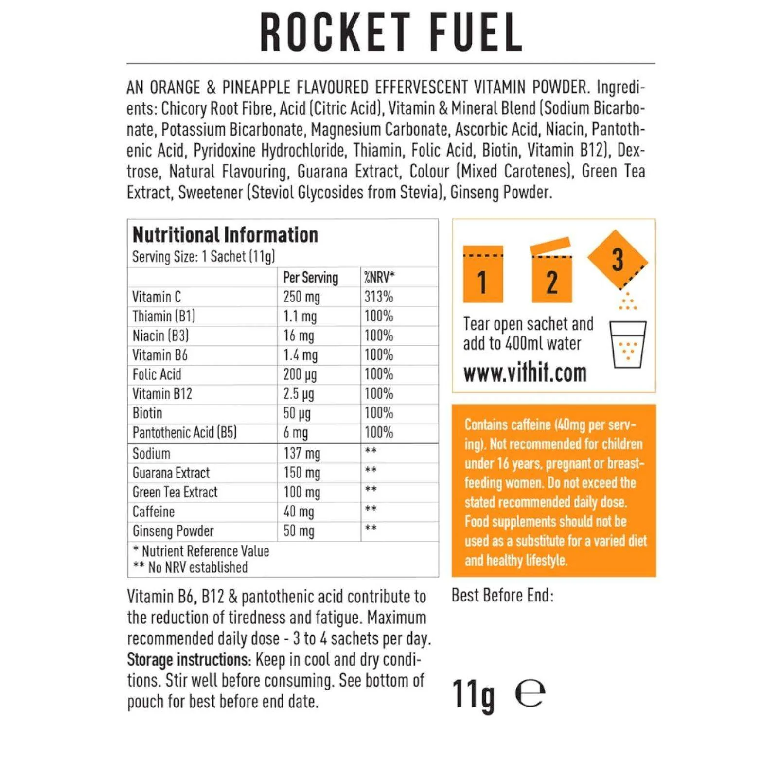 VIT HIT Rocket Fuel Effervescents - Image 3