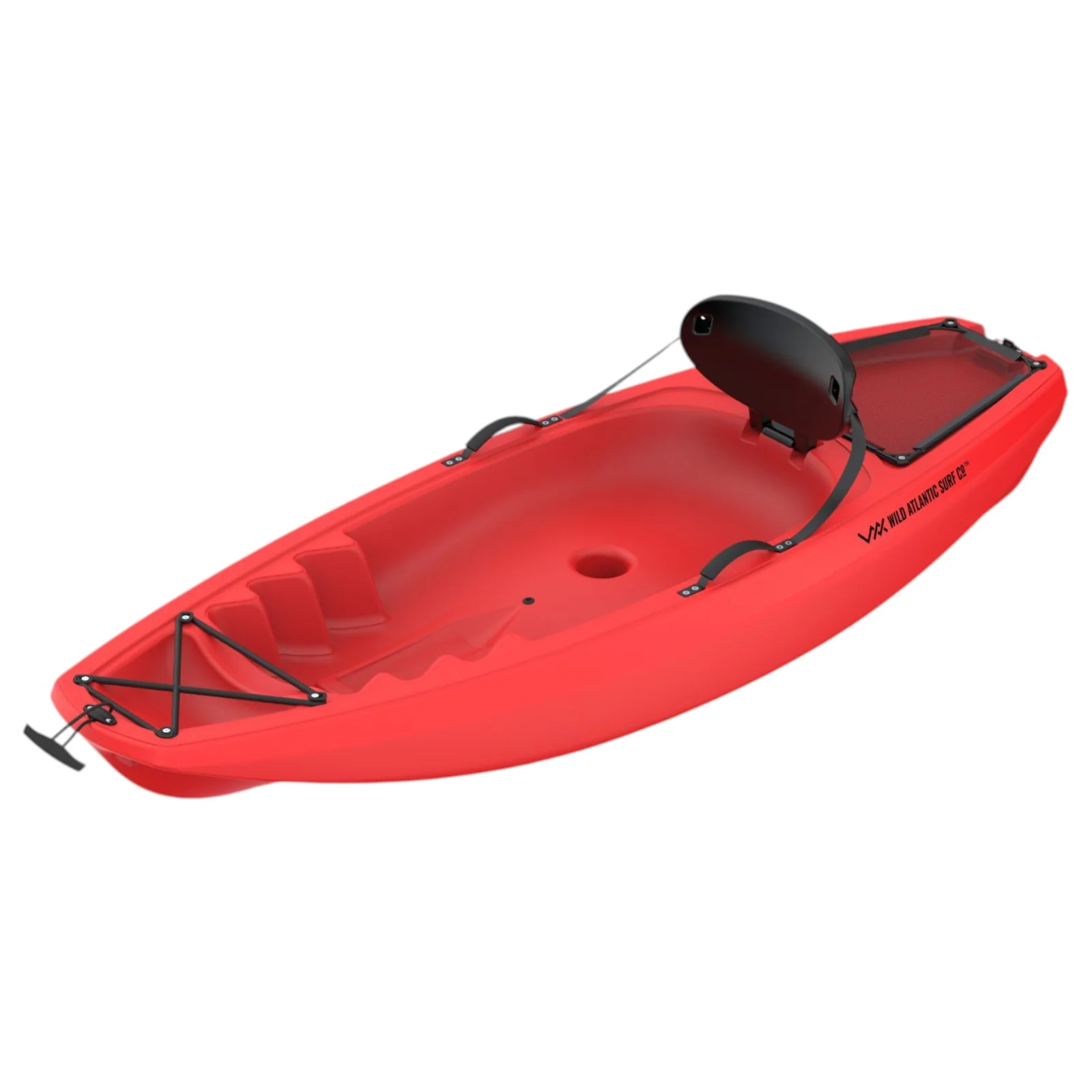 Wild Atlantic Surf Hull Design Kids 6ft Sit On Kayak - Red - Image 2