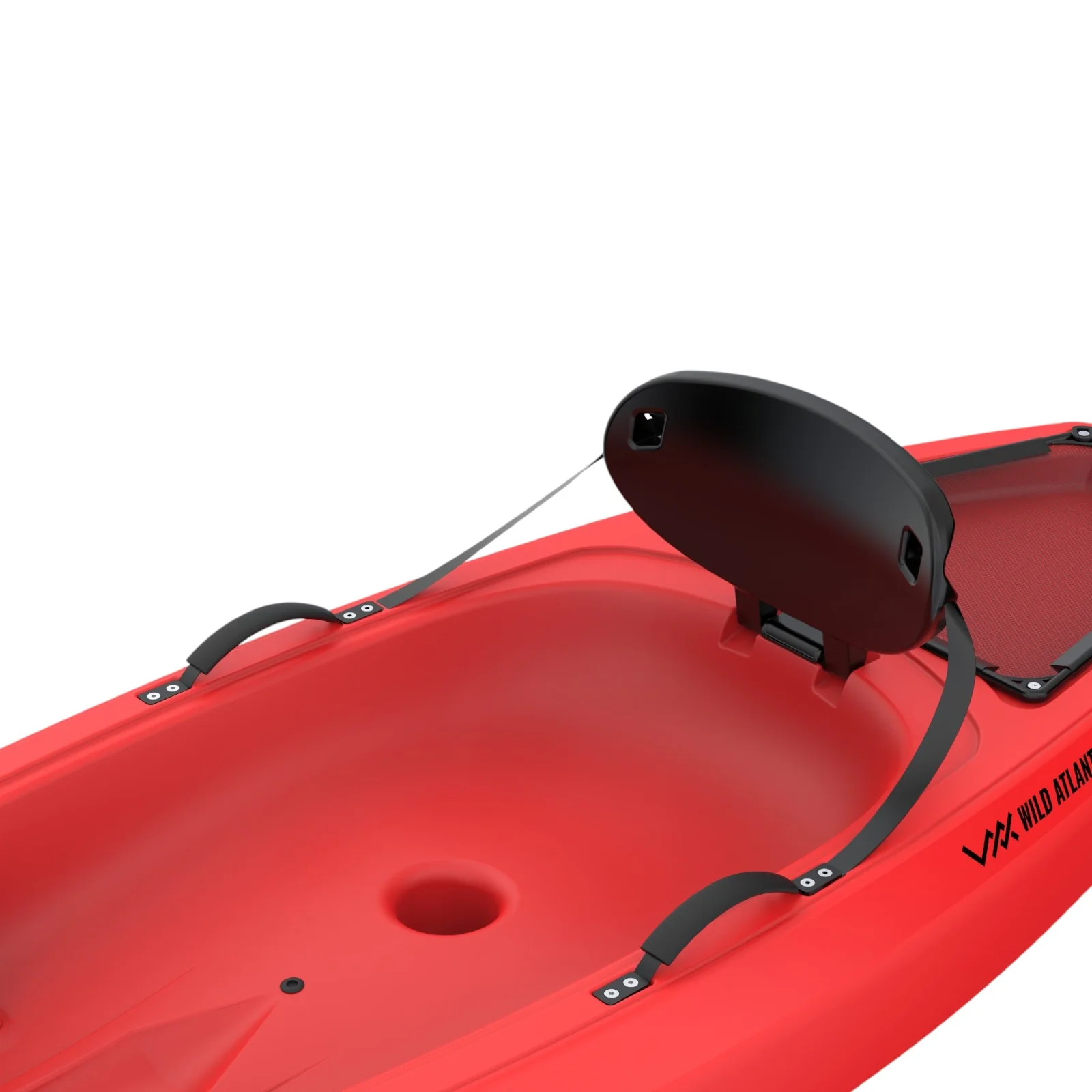 Wild Atlantic Surf Hull Design Kids 6ft Sit On Kayak - Red - Image 3