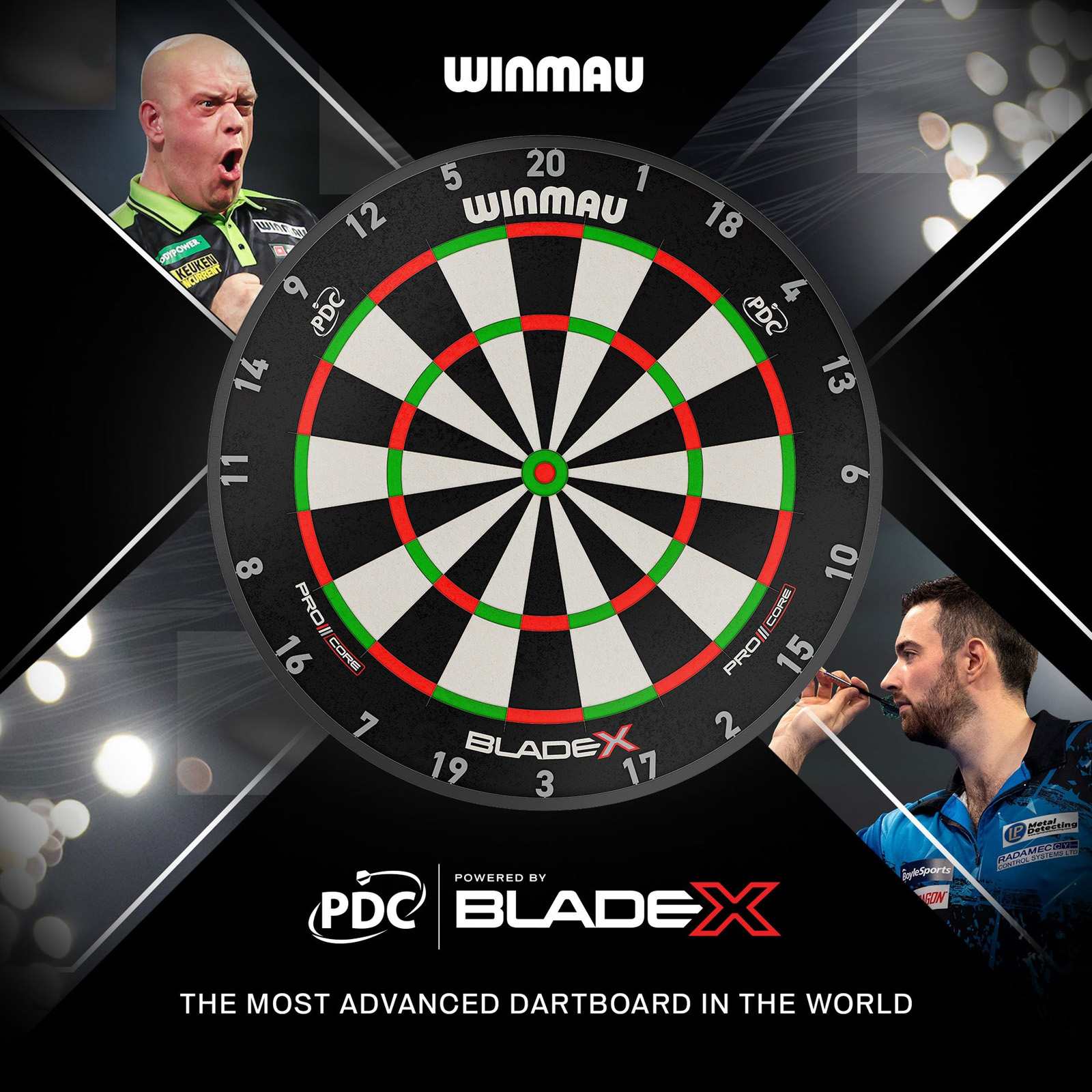 Winmau Blade X Official PDC Competition Premium Dartboard - Image 12