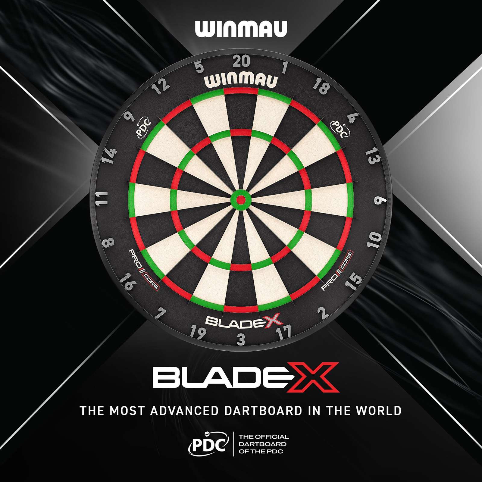 Winmau Blade X Official PDC Competition Premium Dartboard - Image 13