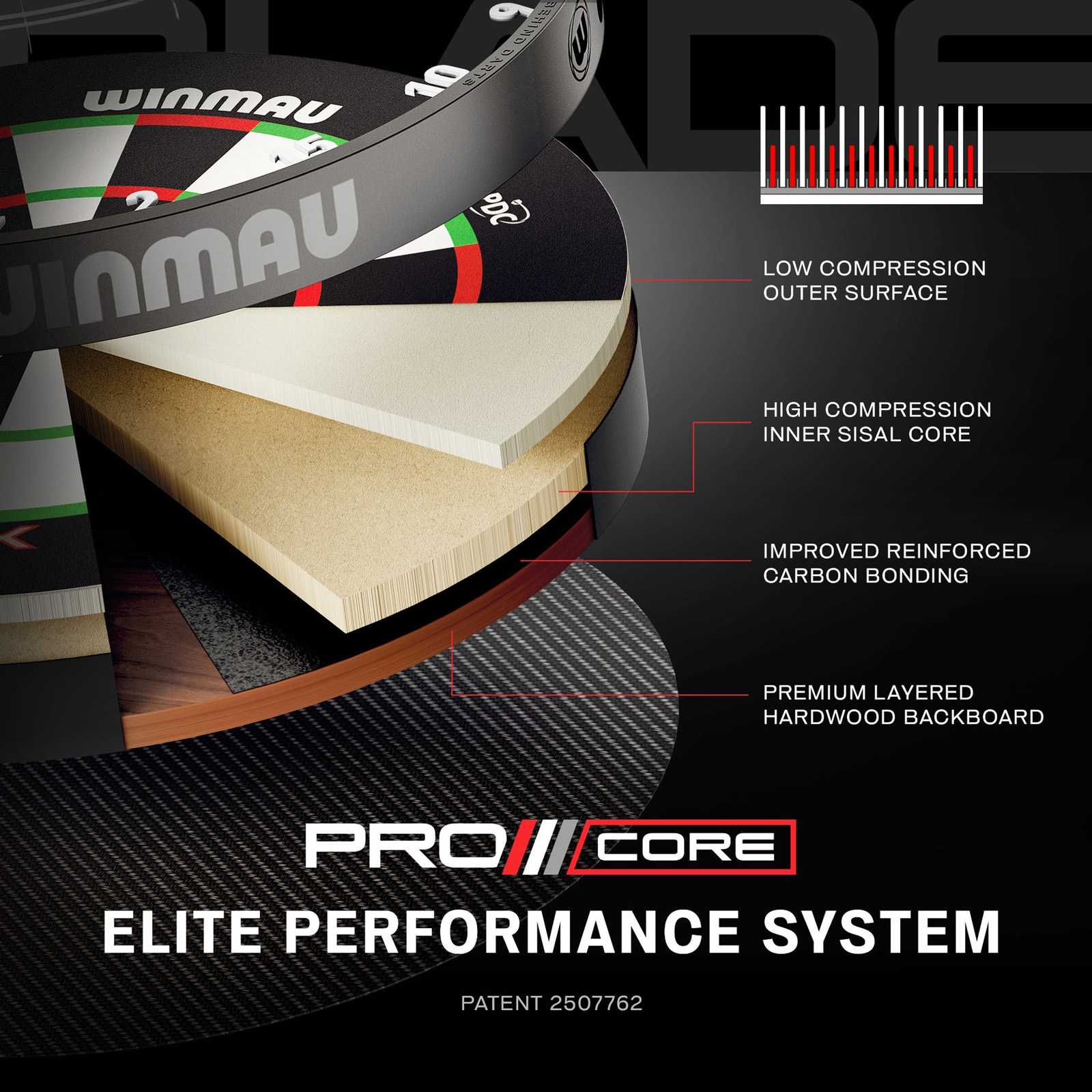 Winmau Blade X Official PDC Competition Premium Dartboard - Image 5